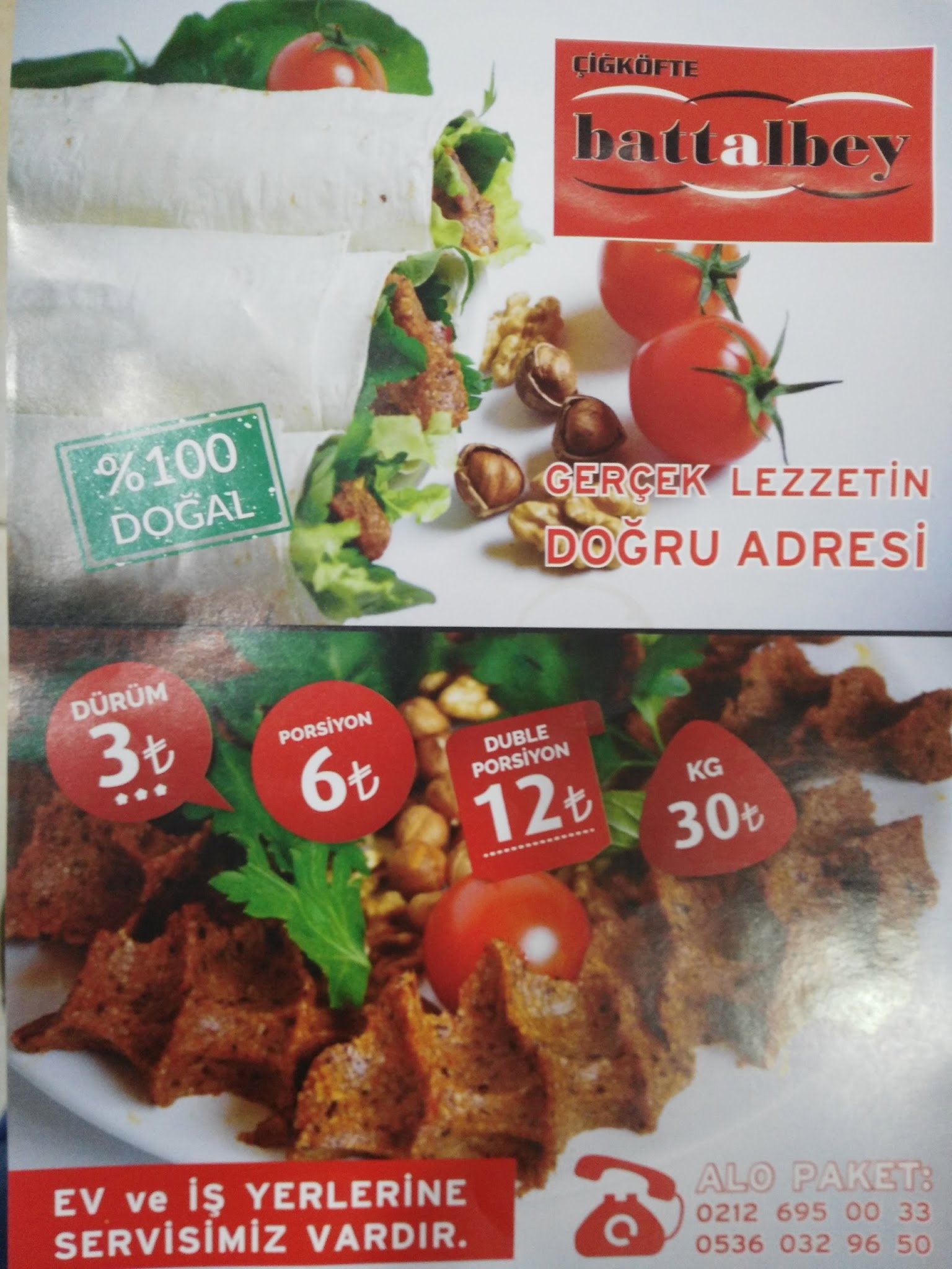 Battalbey Çi̇ğ Köfte Avcilar Gümüşpala