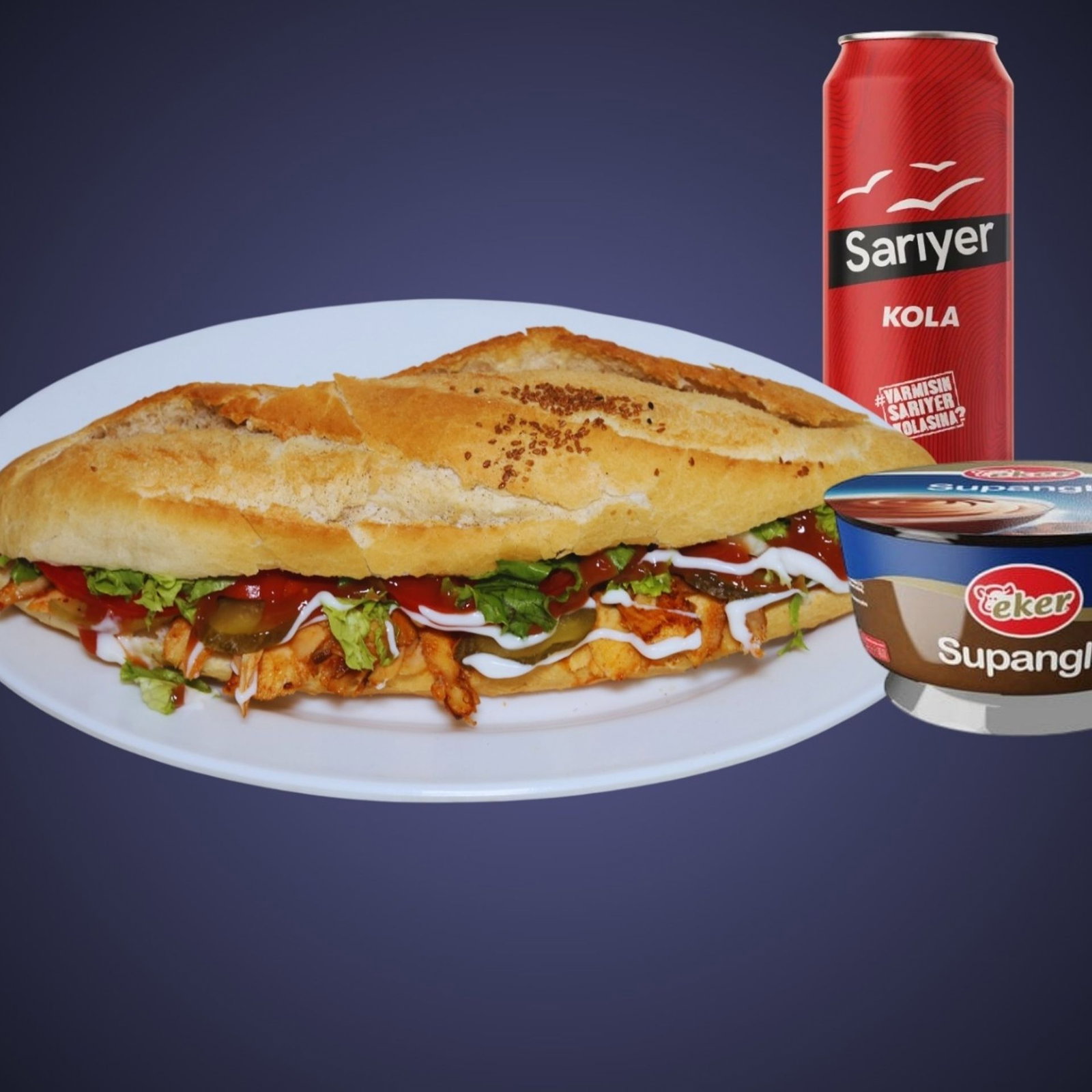 Tam Ekmek Arası Tavuk Döner Menü