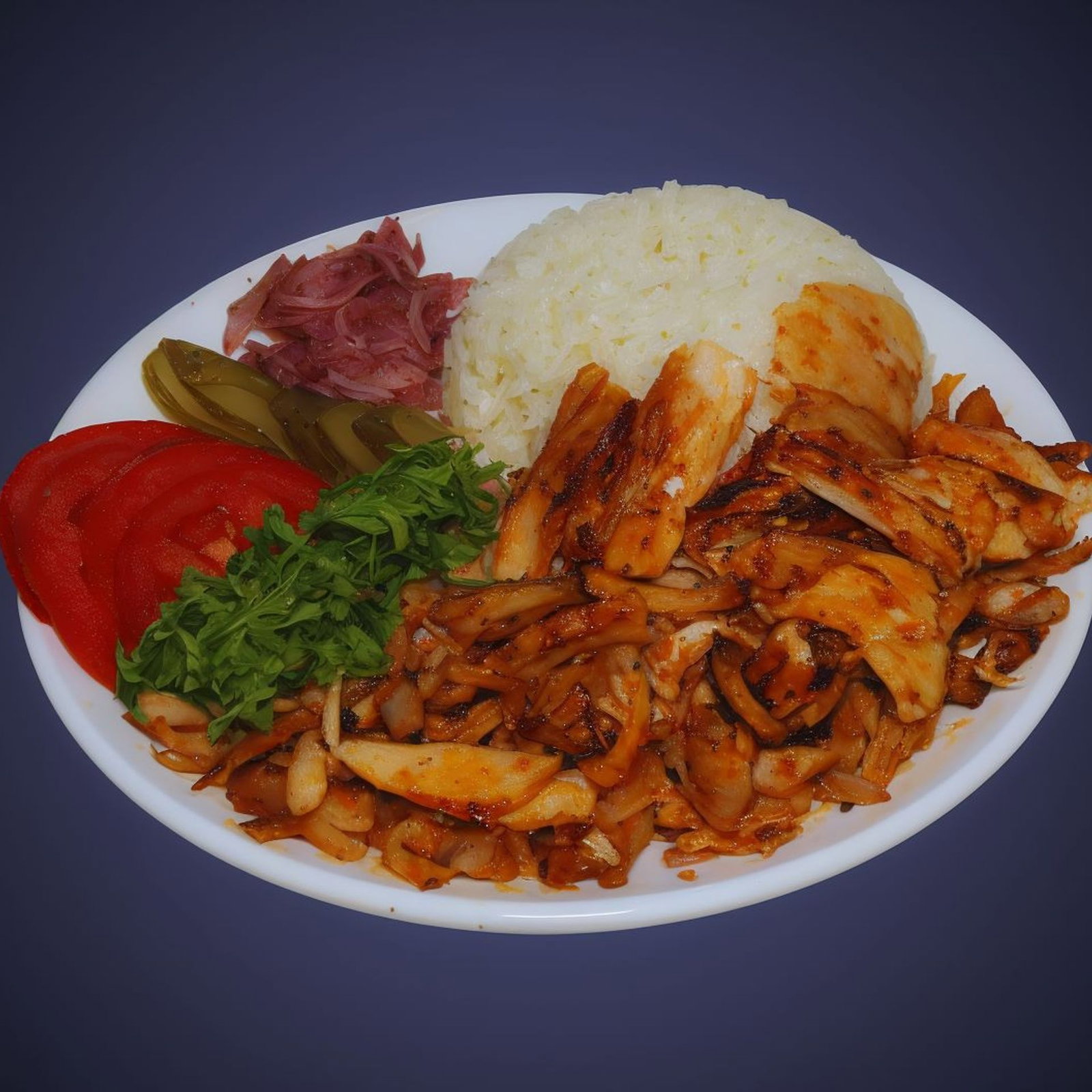Pilav Üstü Tavuk Döner Menü