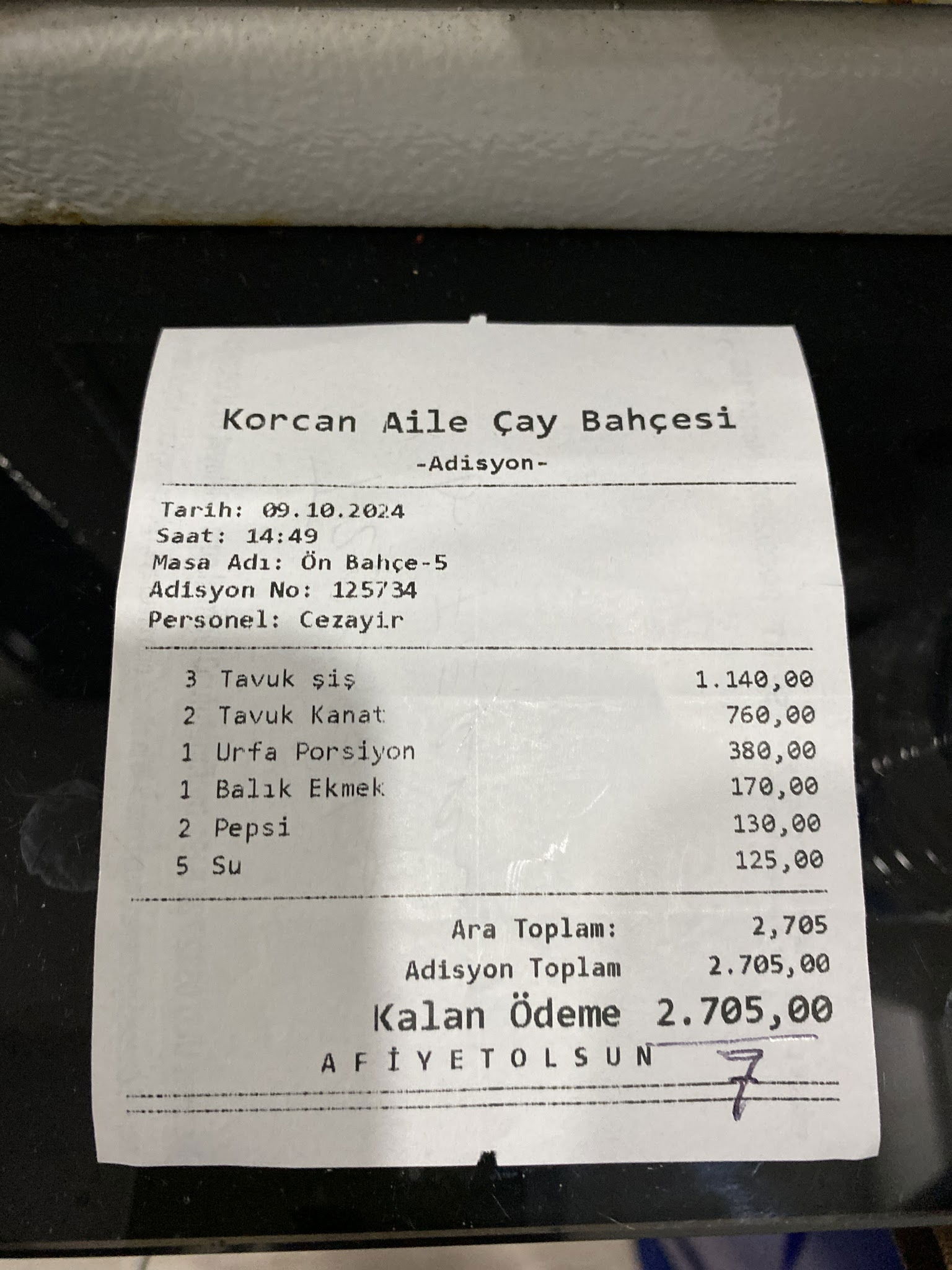 Korcan Aile Cay Bahcesi