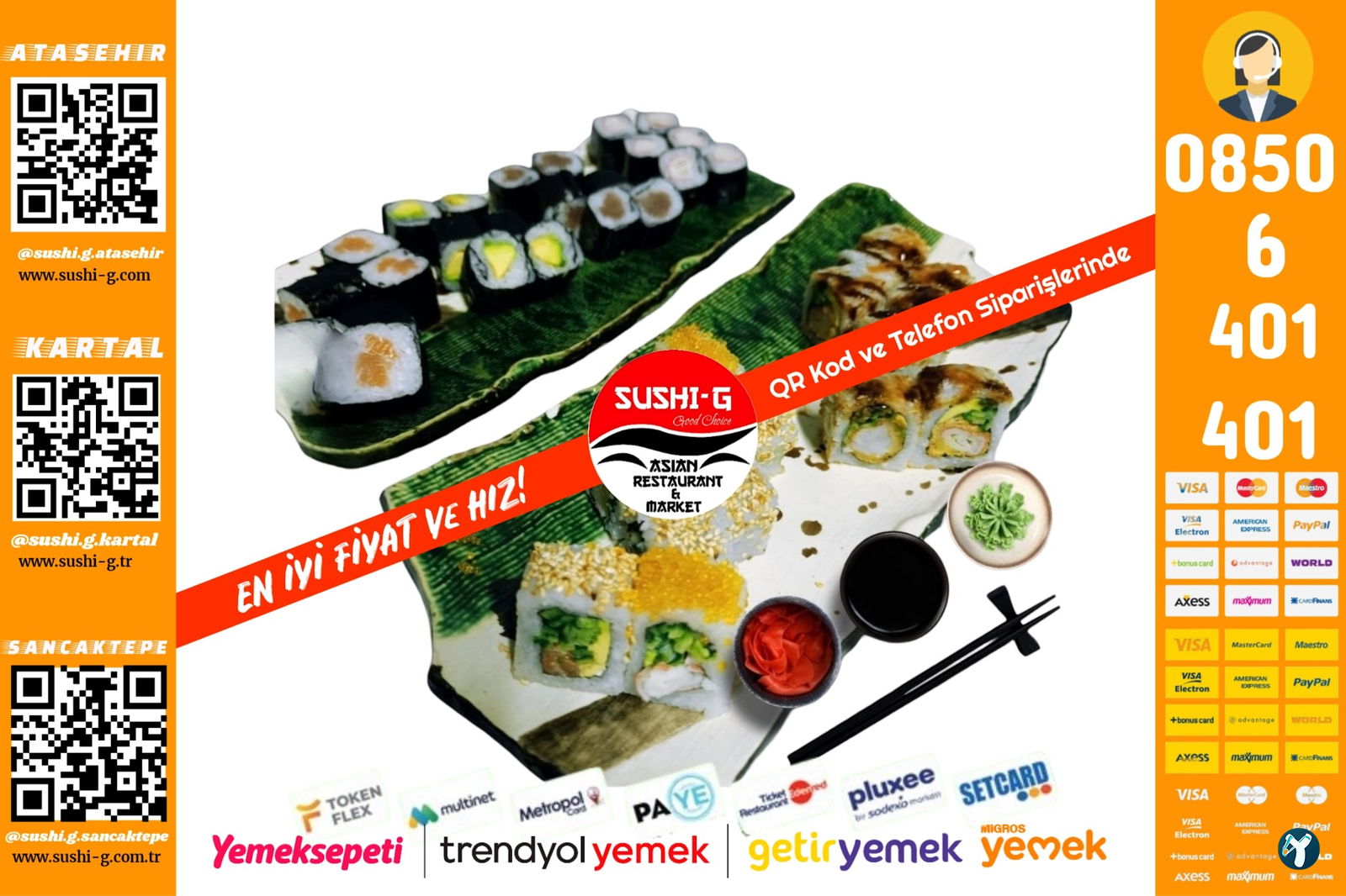 Sushi̇-G Asian Restaurant & Market Kartal