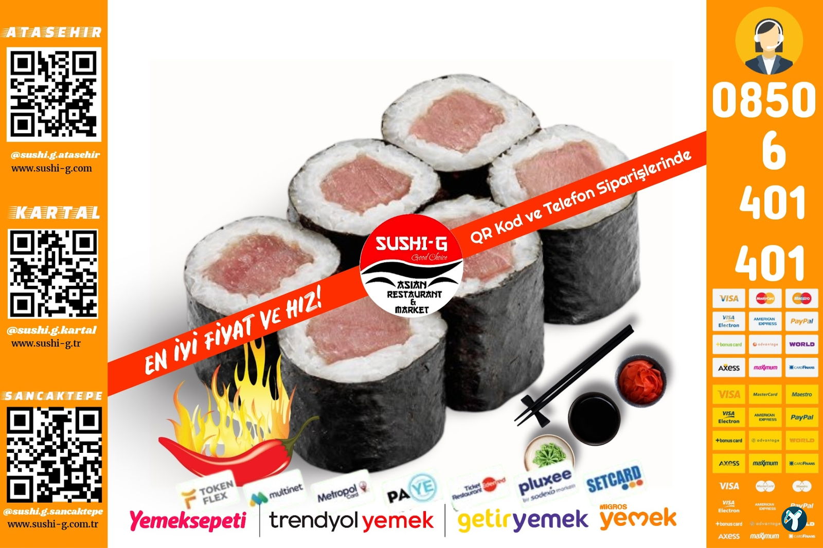 Sushi̇-G Asian Restaurant & Market Kartal