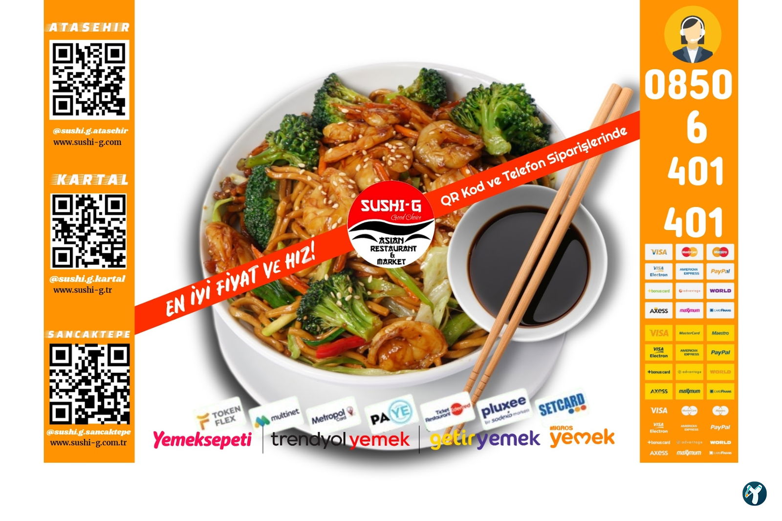 Sushi̇-G Asian Restaurant & Market Kartal