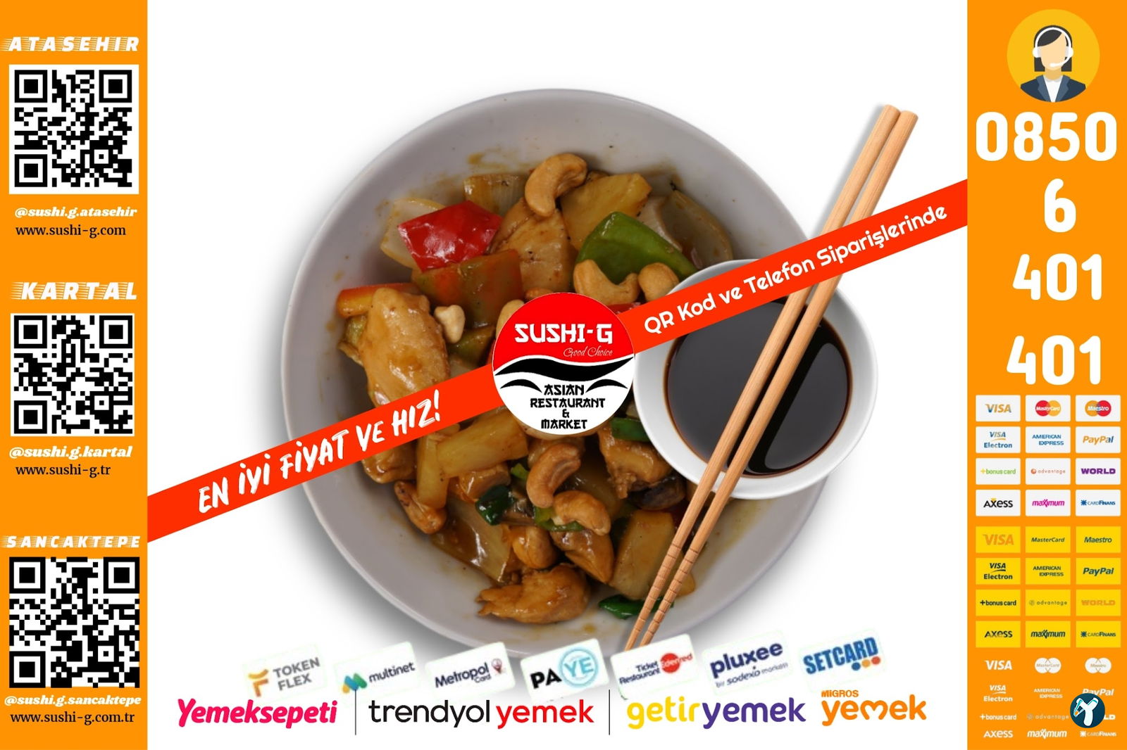 Sushi̇-G Asian Restaurant & Market Kartal