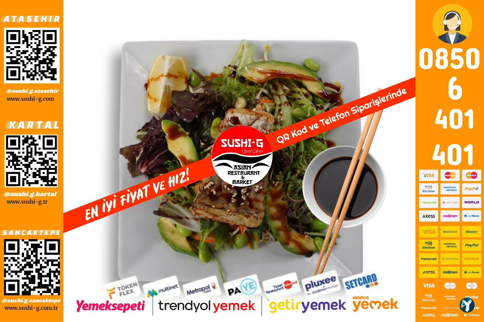 Sushi̇-G Asian Restaurant & Market Kartal