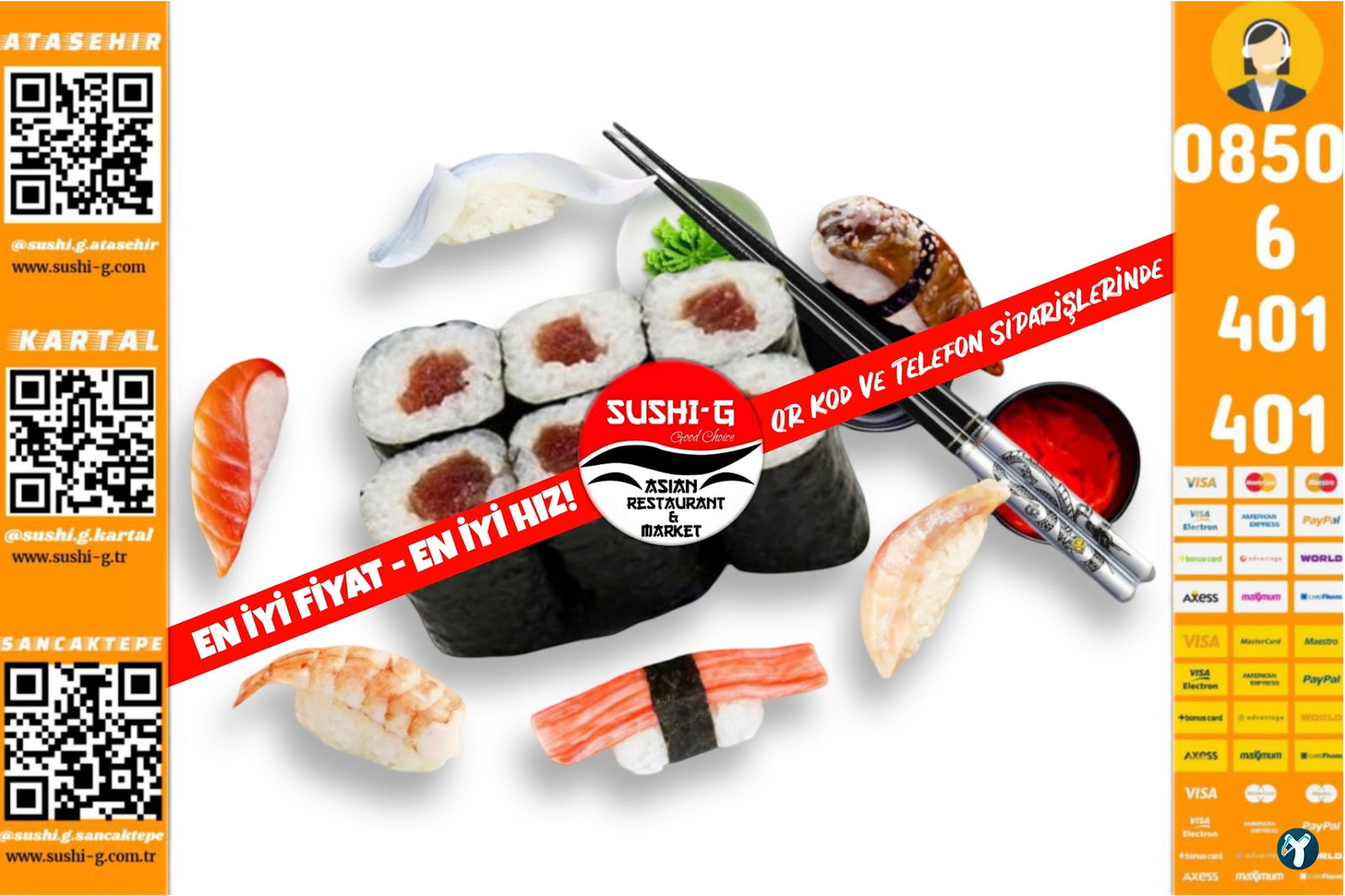 Sushi̇-G Asian Restaurant & Market Kartal