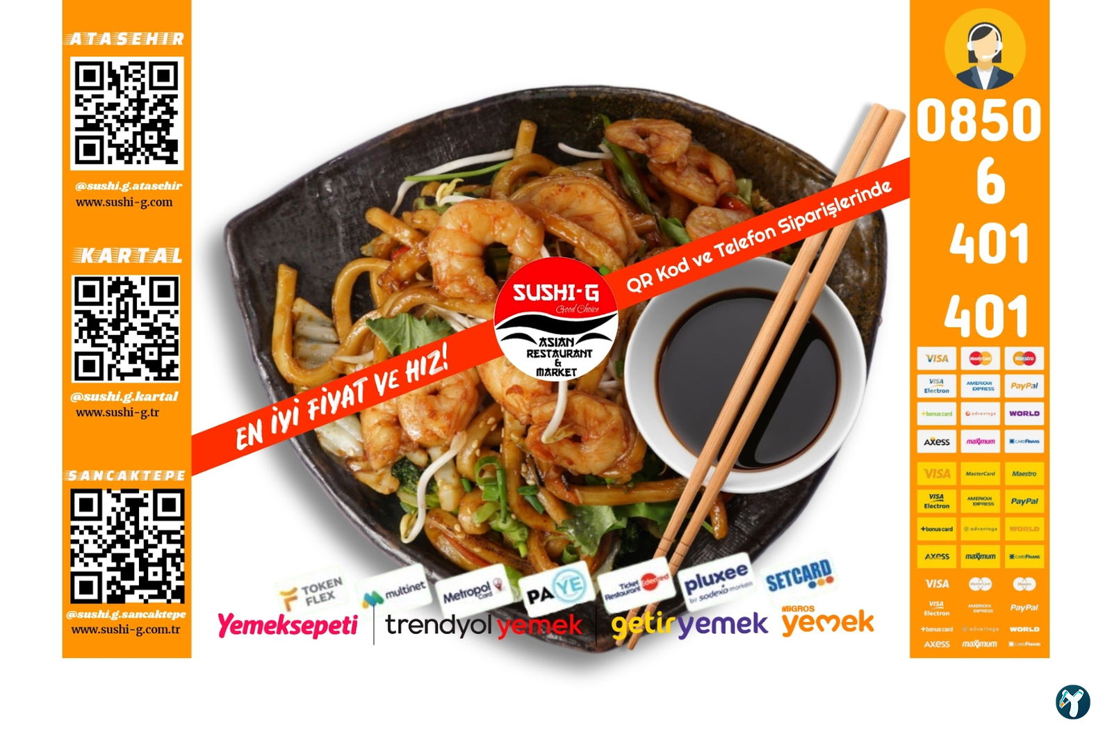 Sushi̇-G Asian Restaurant & Market Kartal