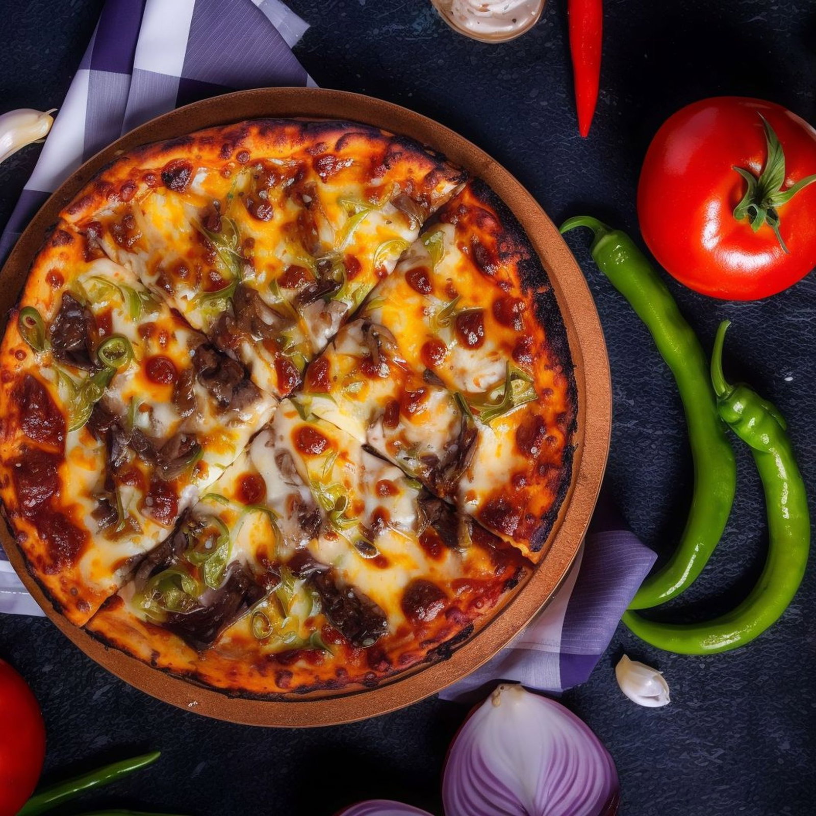 Kavurmalım Pizza (Büyük Boy)