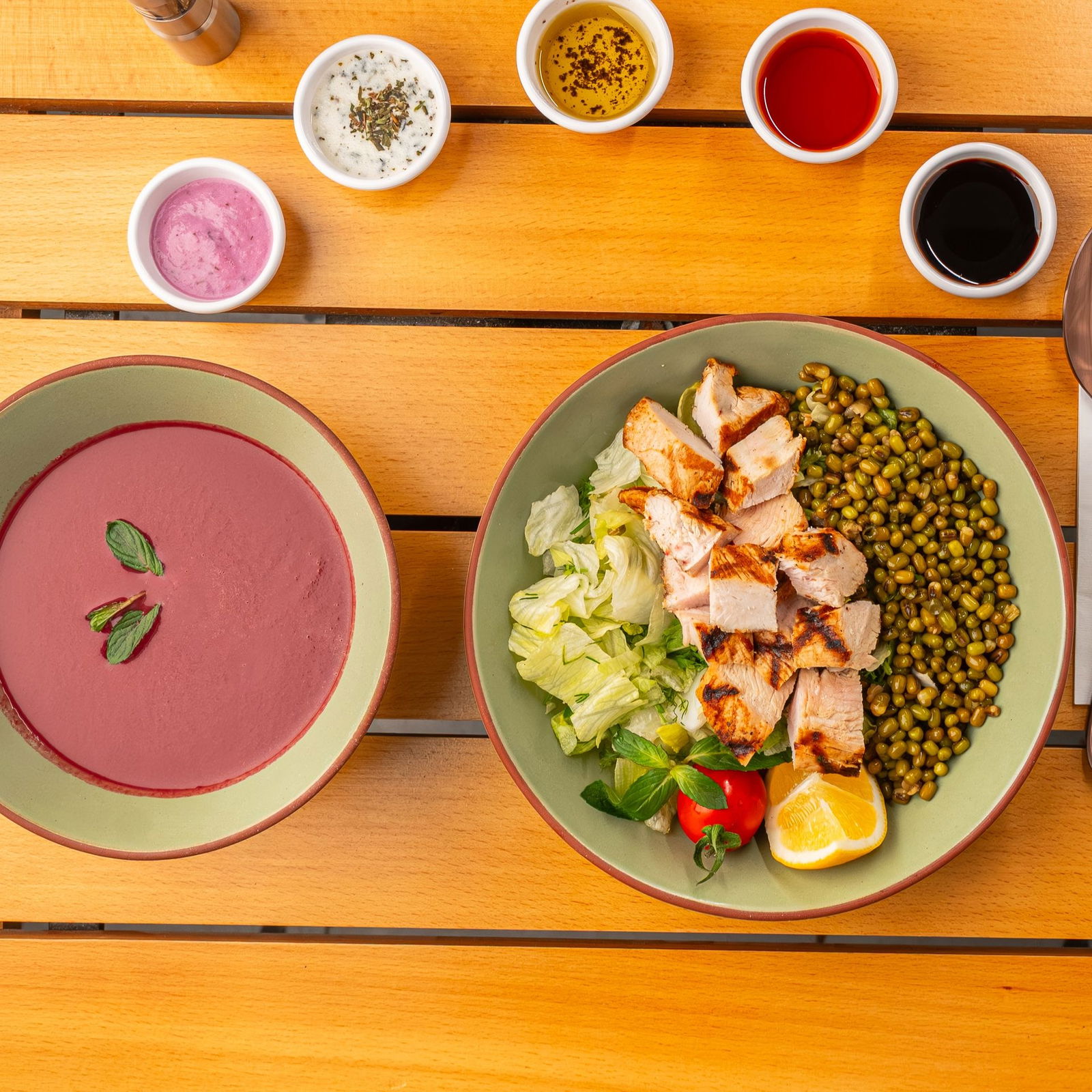 Tavuklu, Maş Fasulyeli Hafif Menü