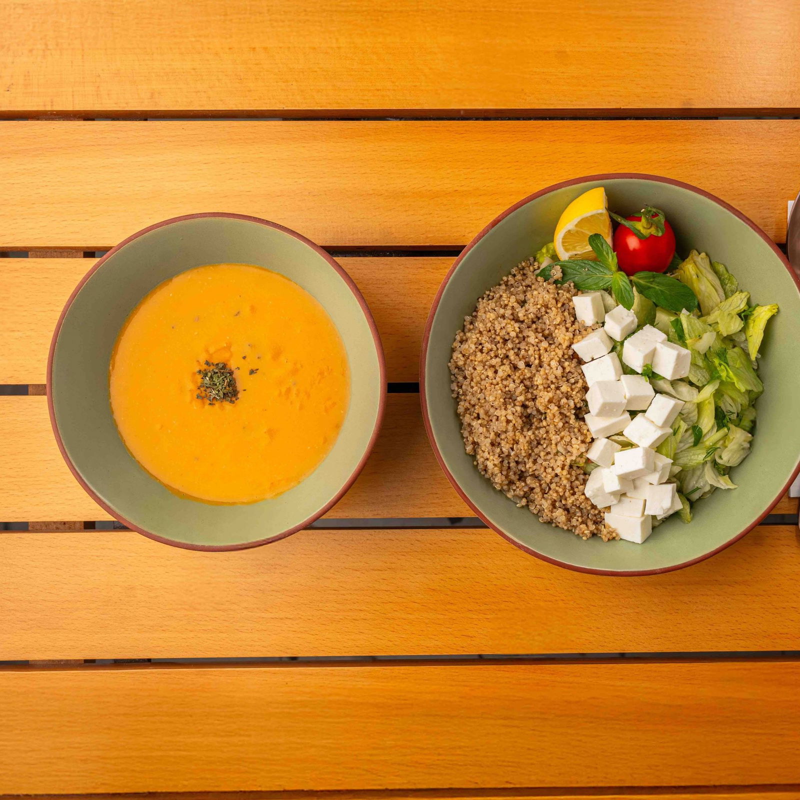 Kinoalı Peynirli Hafif Menü 