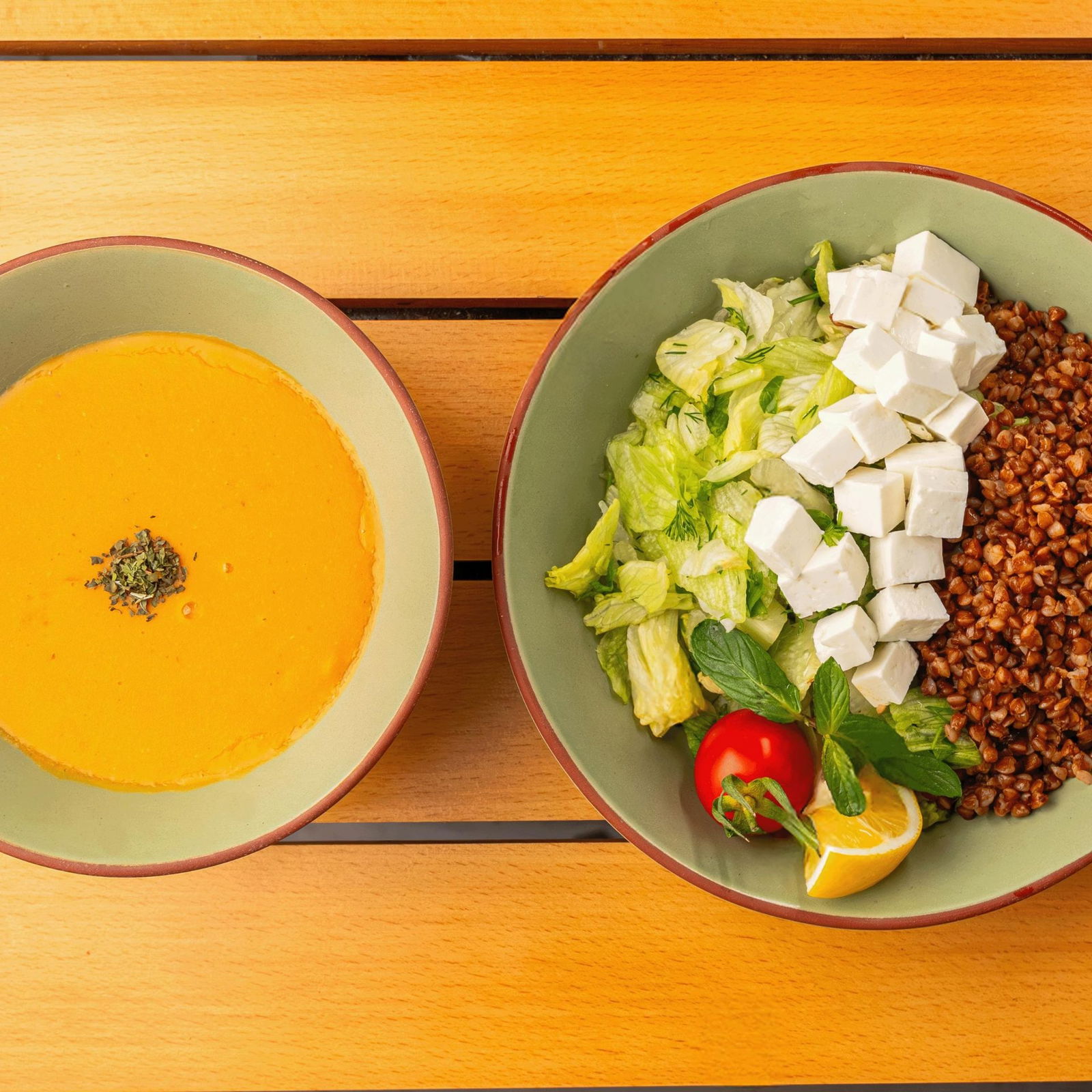 Karabuğdaylı, Peynirli Hafif Menü