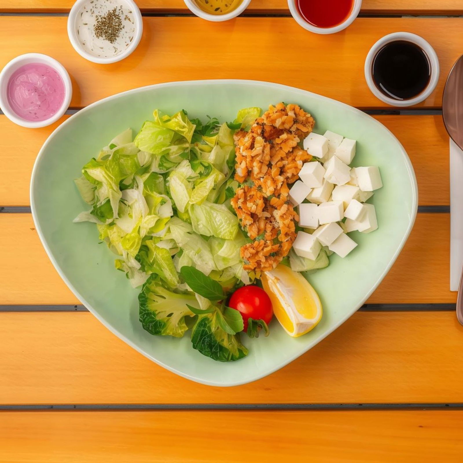 Peynirli Cevizli Salata 