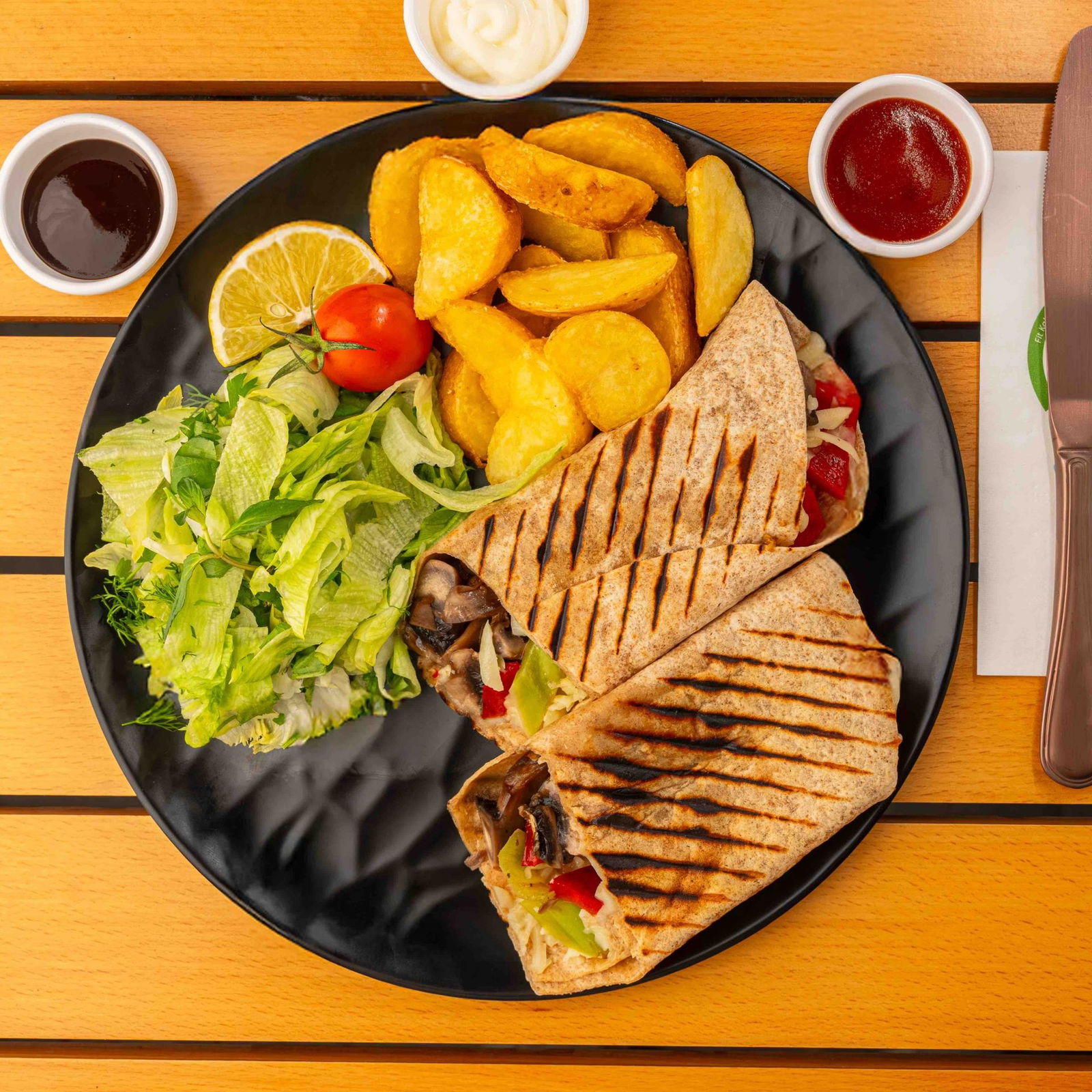 Sebzeli Peynirli Wrap