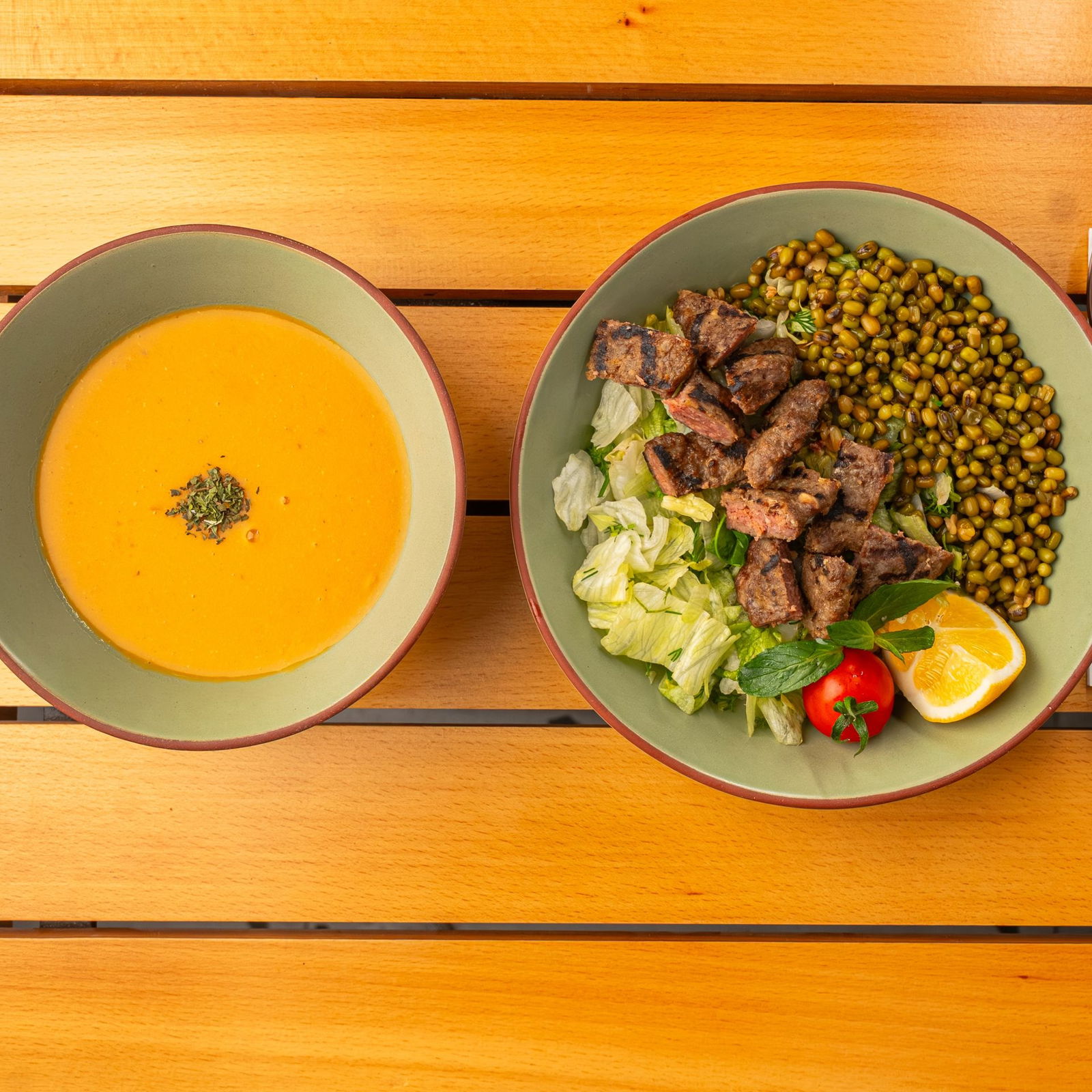 Izgara Köfteli, Maş Fasulyeli Hafif Menü 