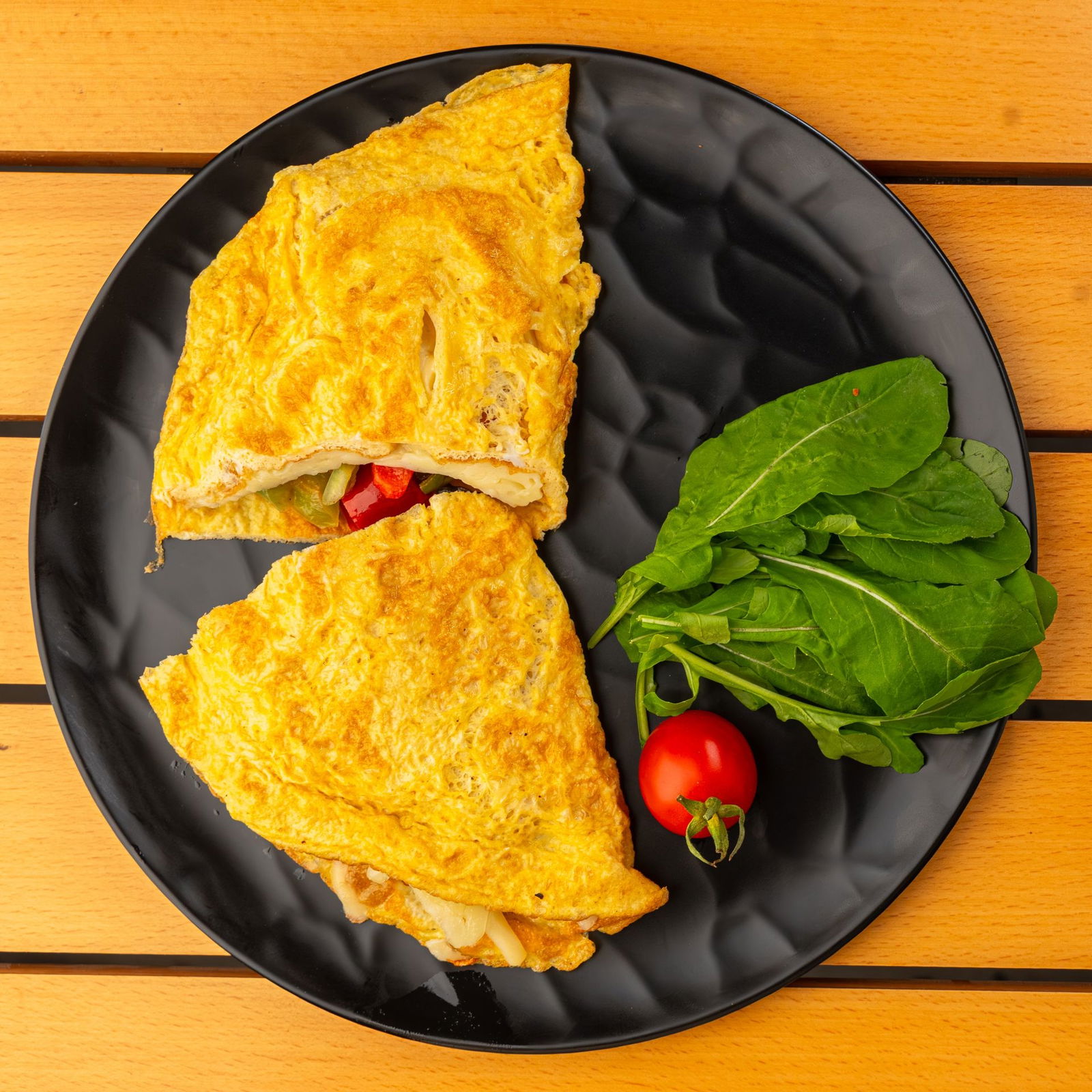 Sebzeli Peynirli omlet 