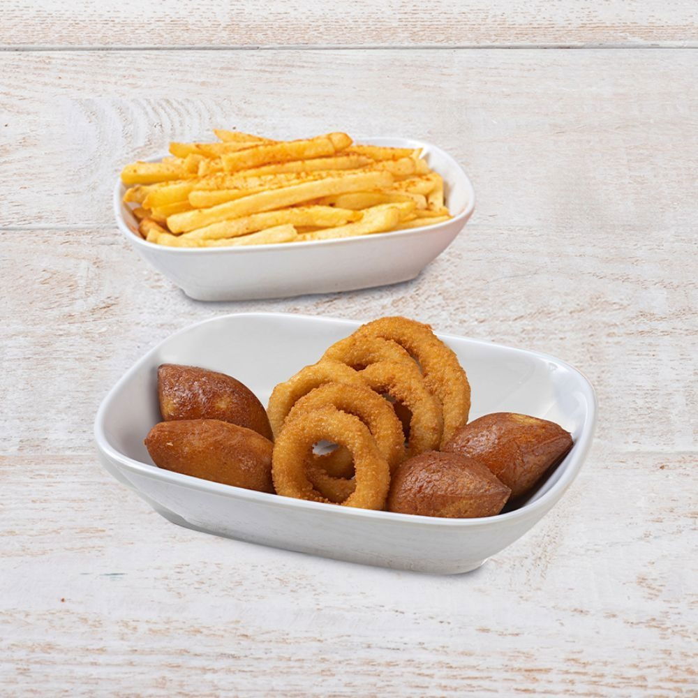 Double Çıtır 3''lü (4 İçli Köfte, Double Patates, 6 Soğan Halkası)