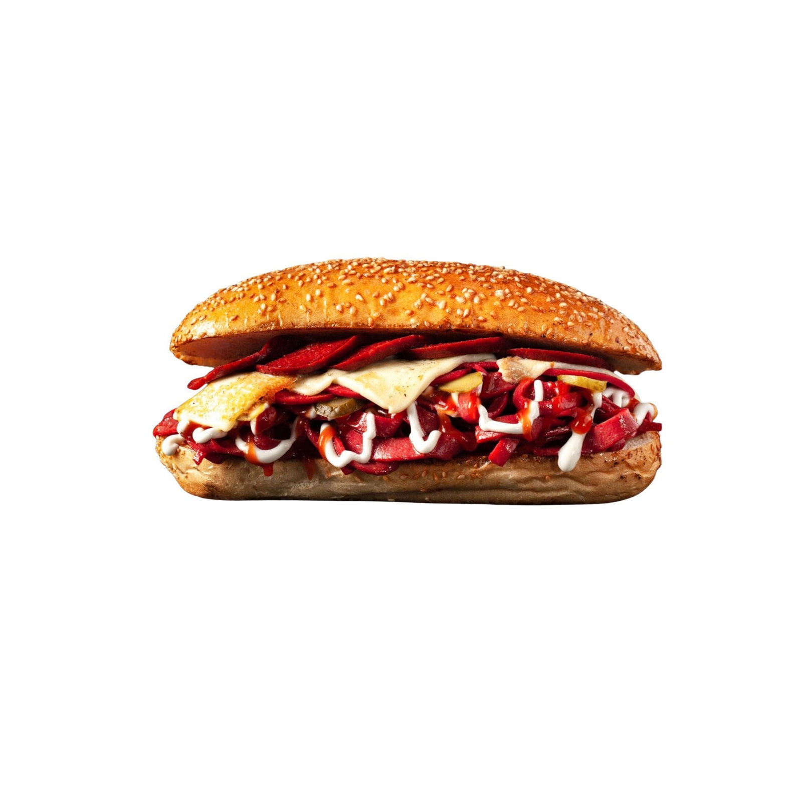 Sucuklu Kaşarlı Yumurtalı Sandviç