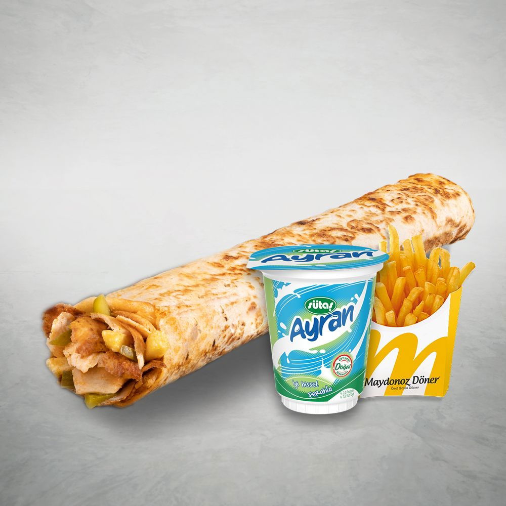 Tavuk Döner Maydonoz XLarge Dürüm Menü