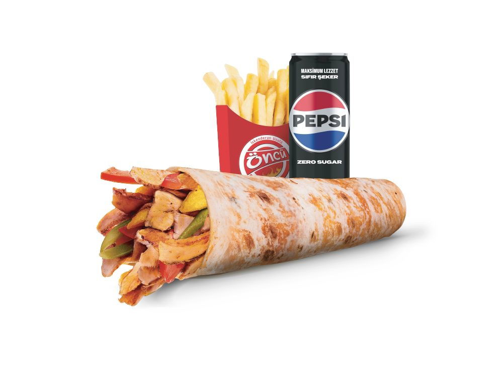 Combo Tavuk Döner Dürüm Menü