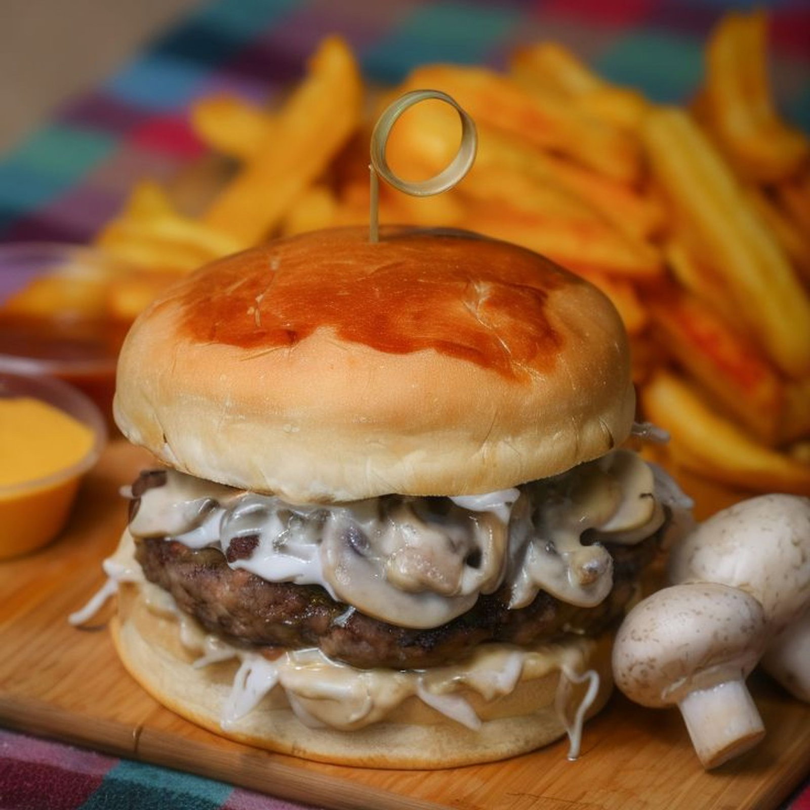 Mushroom Cream Burger