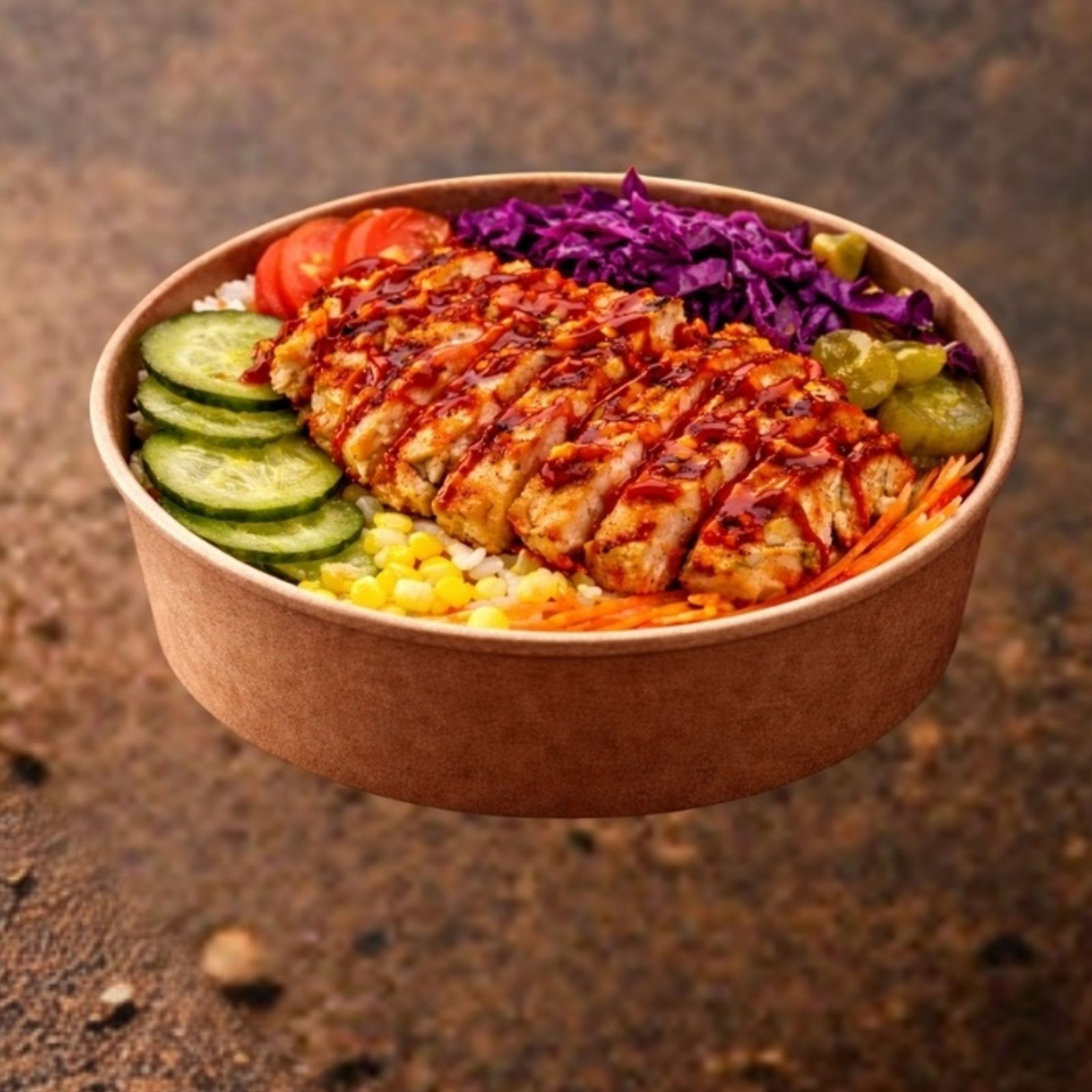Çanak'ta Hot Chili Soslu Izgara Tavuk