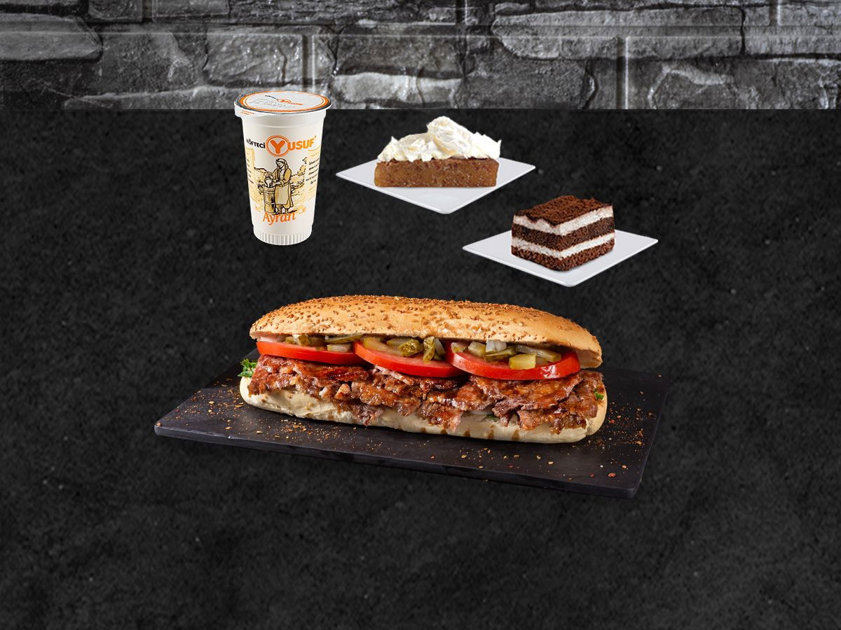 En Tatlı Tam Porsiyon Ekmek Arası Döner Menü