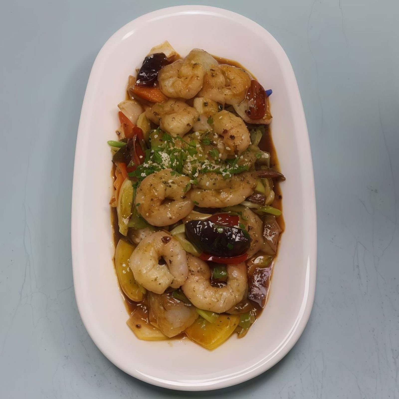 Acılı Sarımsaklı Karides