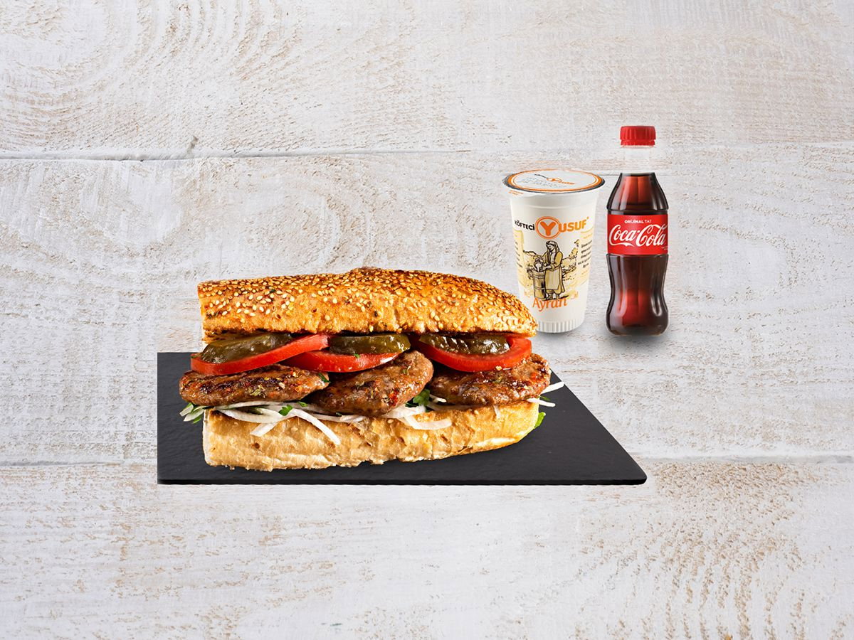 Yarım Porsiyon Ekmek Arası Köfte Menü