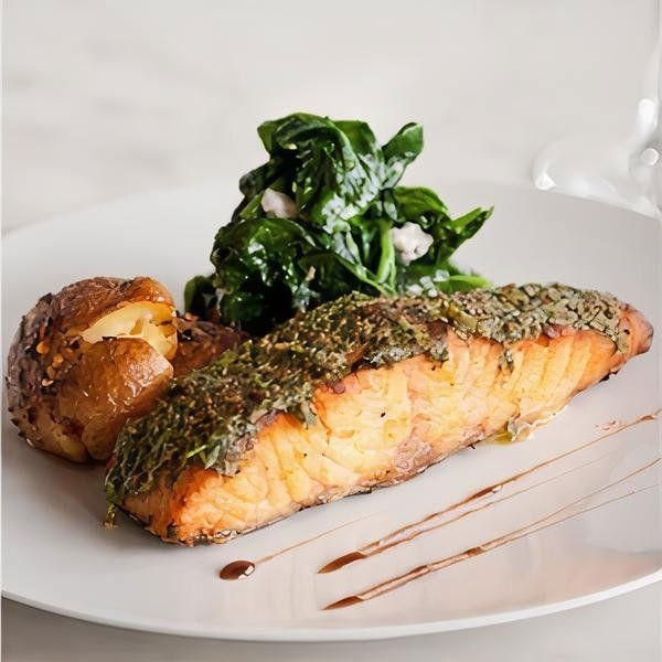 Taze Baharatlı Somon Izgara