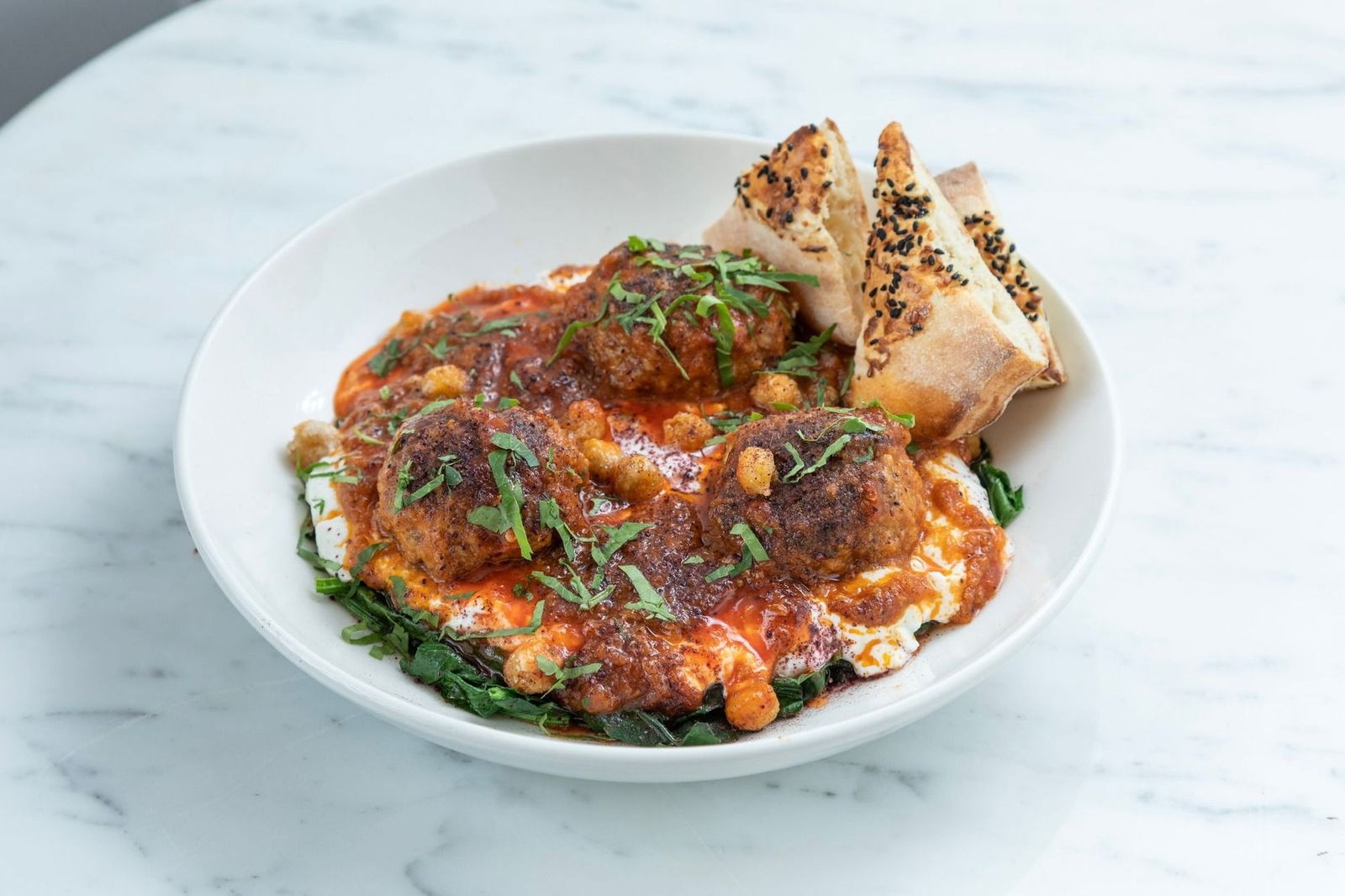 Yoğurtlu İtalyan Top Köfteler