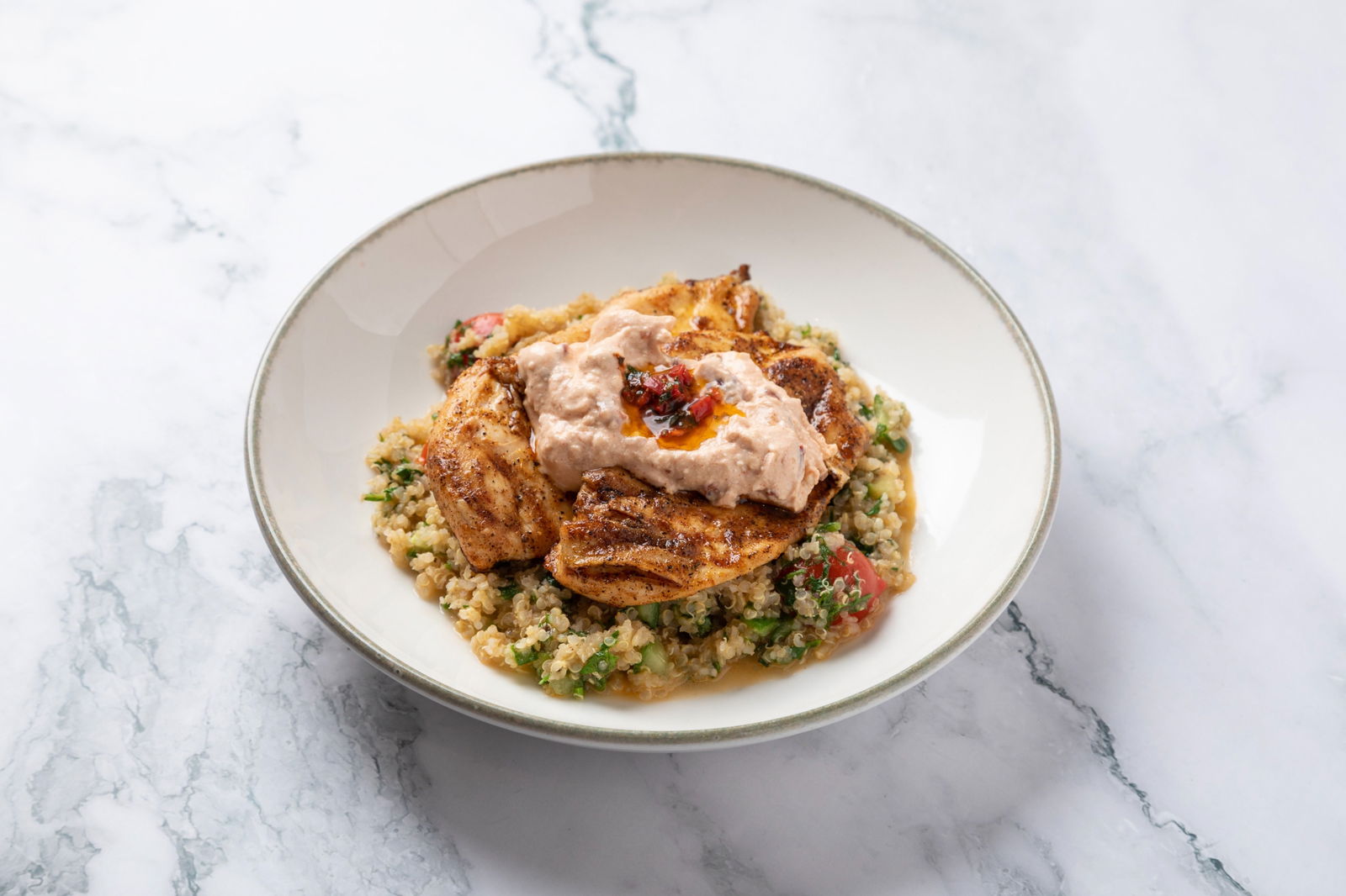 Süzme Yoğurtlu & Baharatlı Izgara Tavuk