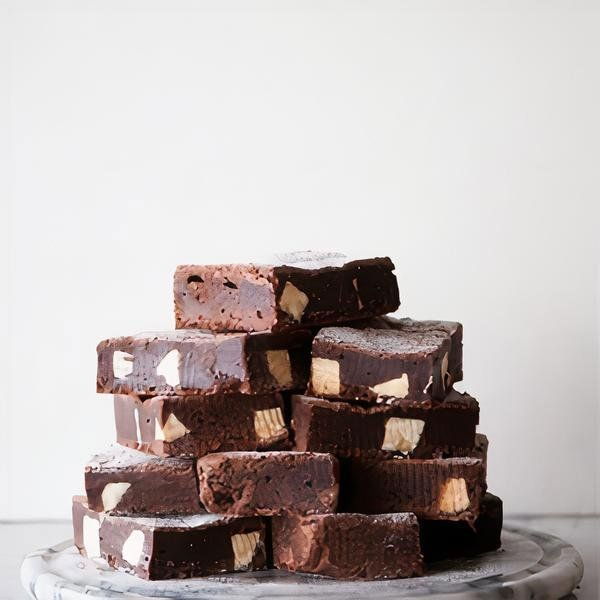 Beyaz Parça Çikolatalı Brownie