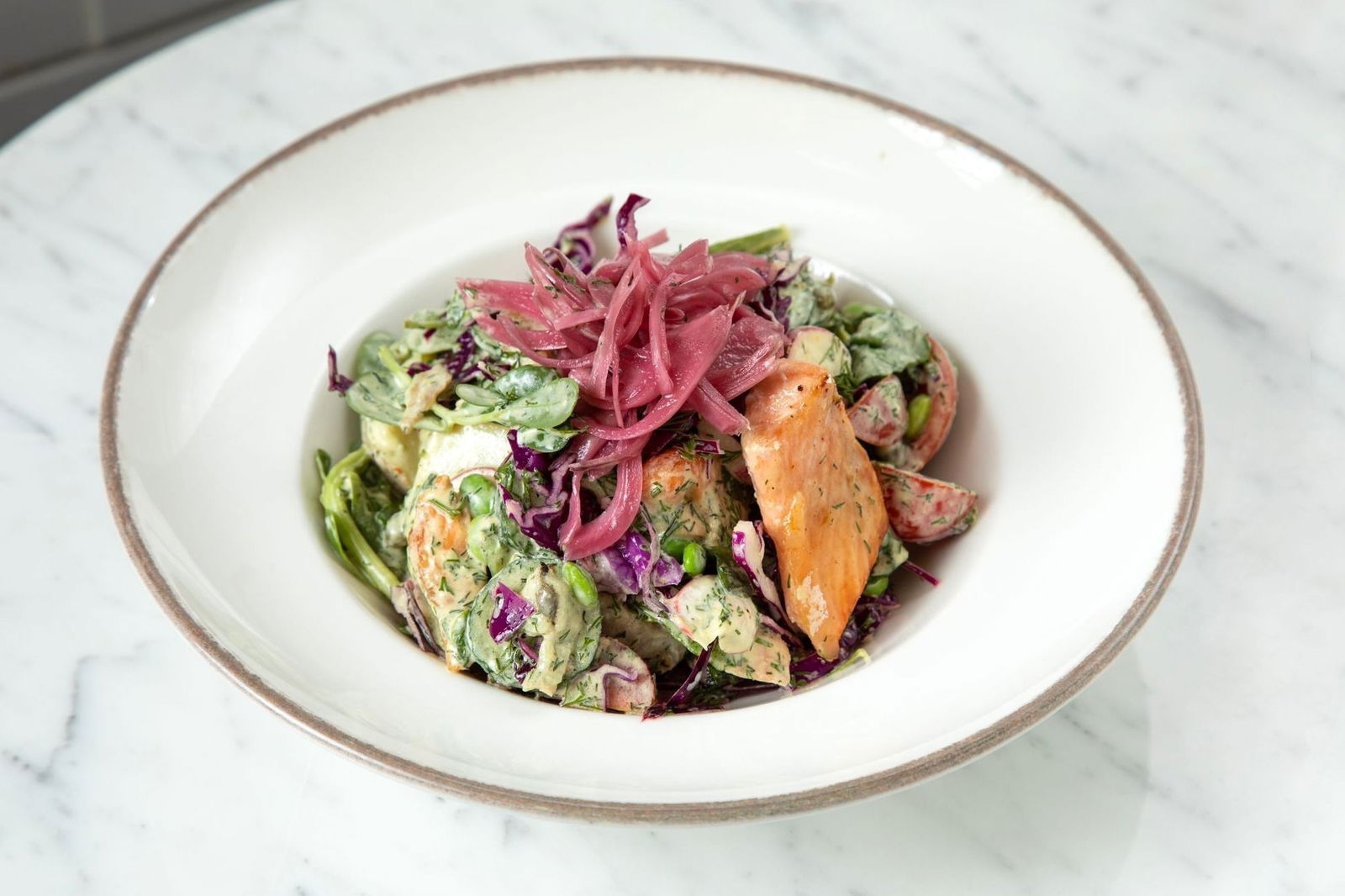 Hardal Soslu Somon Salata