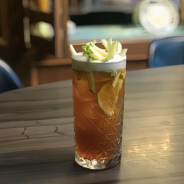 Yeşil Elmalı Buzlu Çay (Vegan)