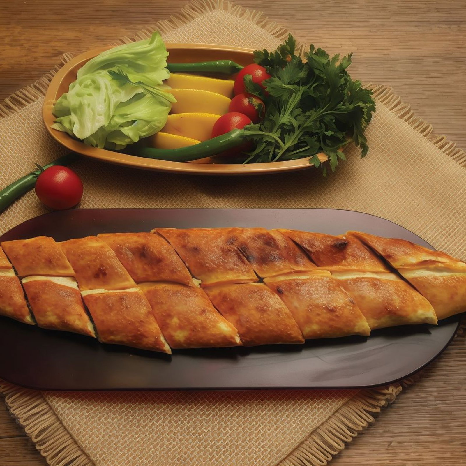 Kavurmalı Kaşarlı Pide