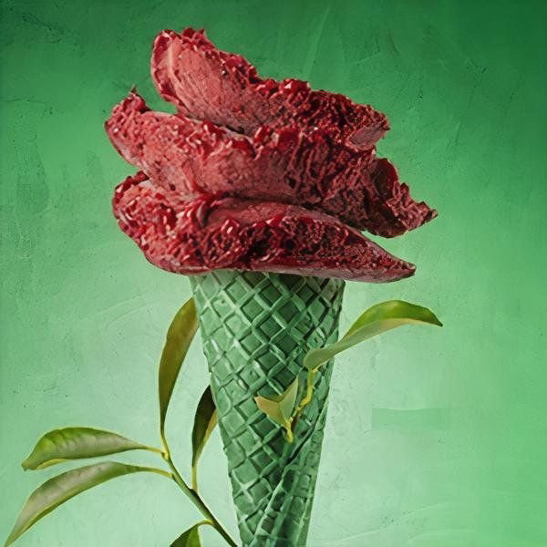 Frambuazlı Vegan Dondurma (1 kg.)