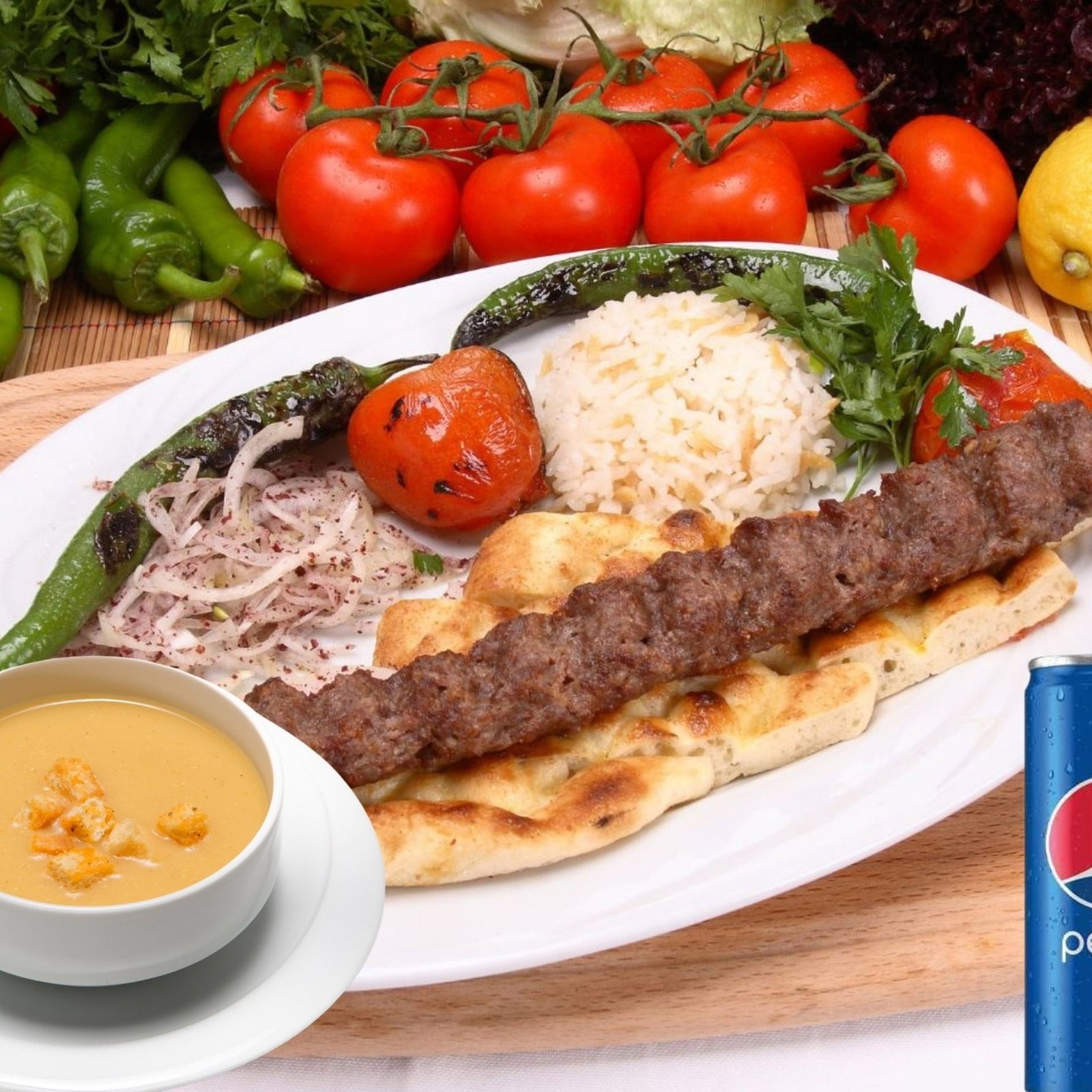 Çorba & Adana Kebap Menü