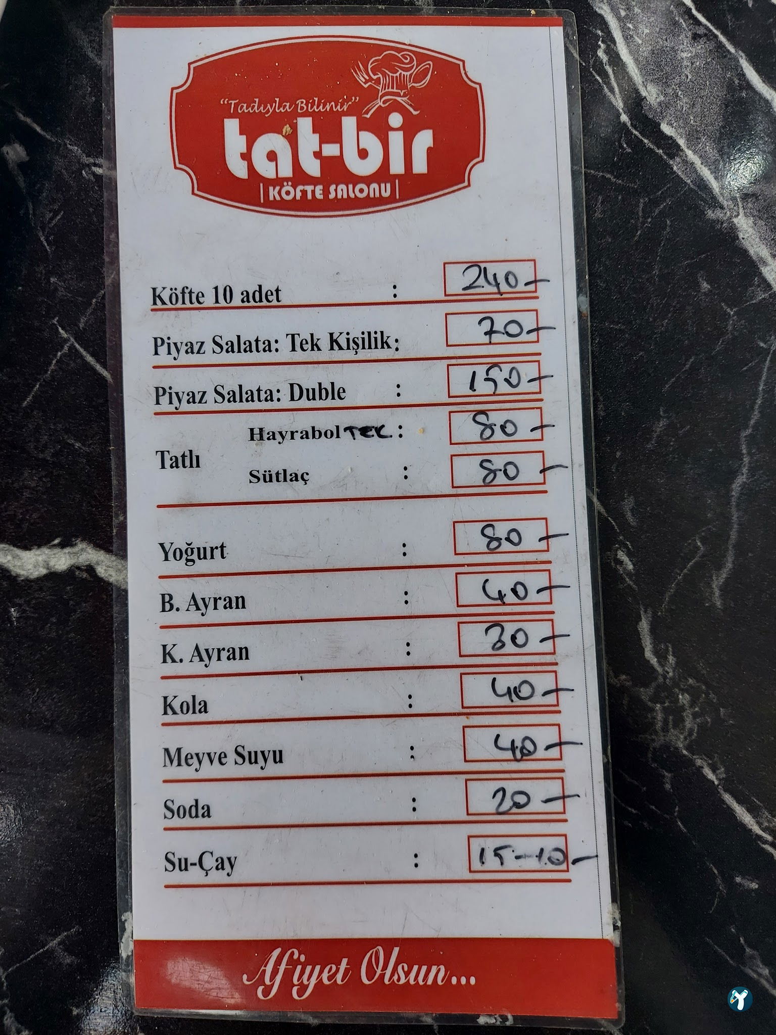 Tat Bir Kofte Salonu