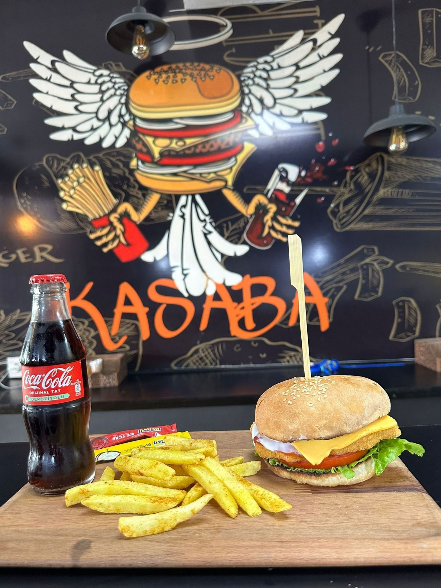 Tavuk Cheeseburger Menü