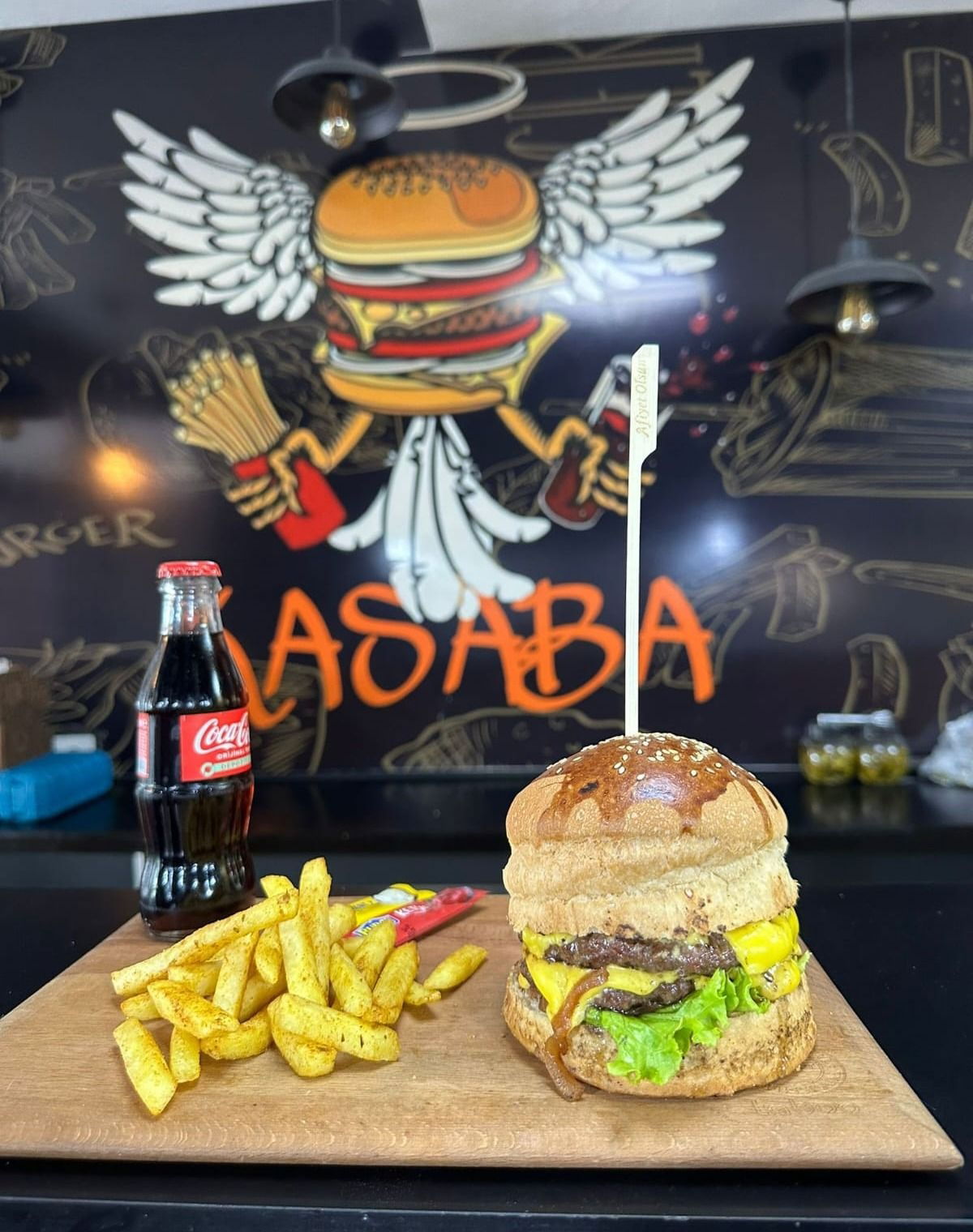 Double Burger Menü