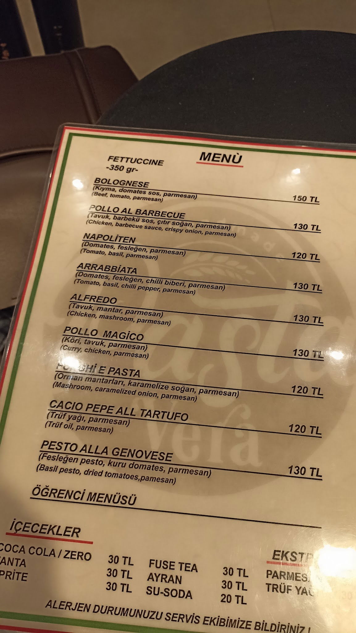 Pasta Vera Beşiktaş