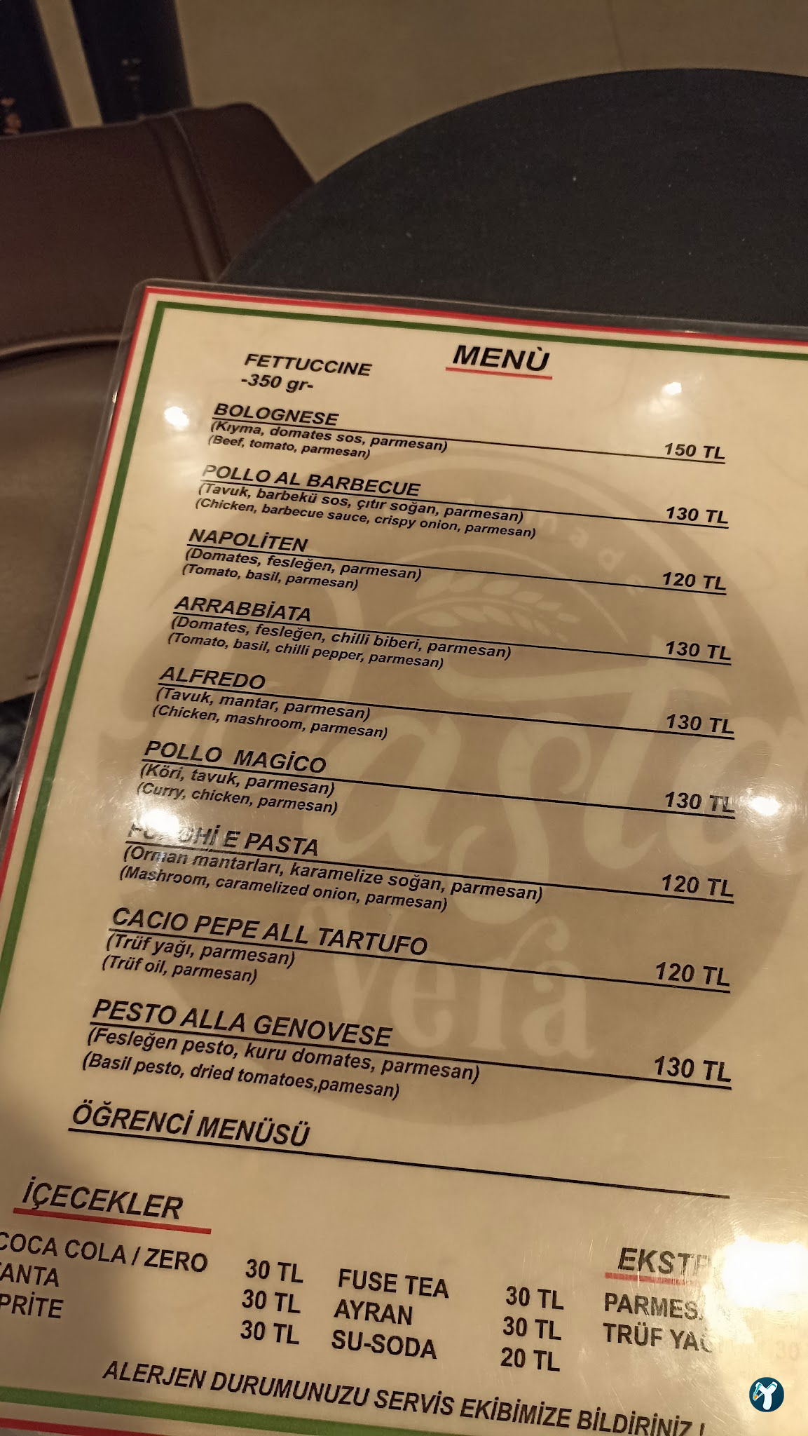 Pasta Vera Beşiktaş