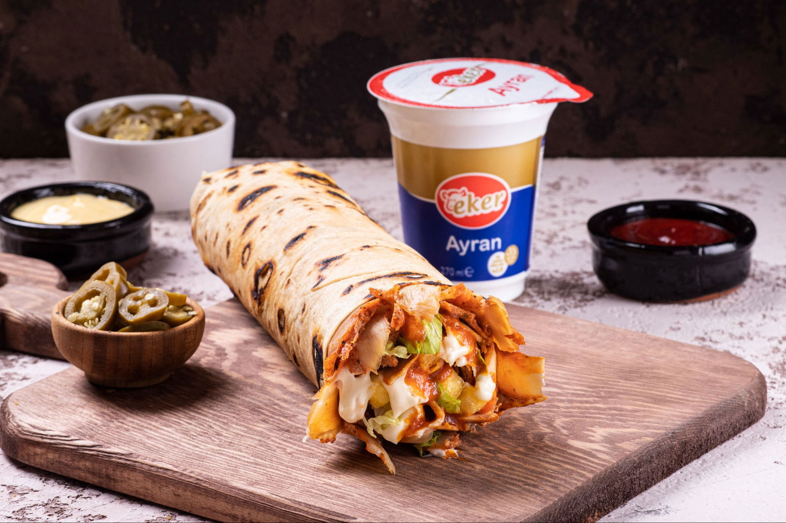 Tavuk Döner Dürüm & Ayran Menü