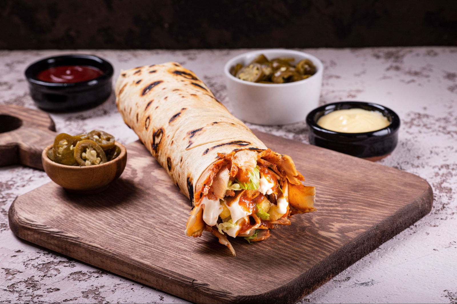Kaşarlı Tavuk Döner Dürüm