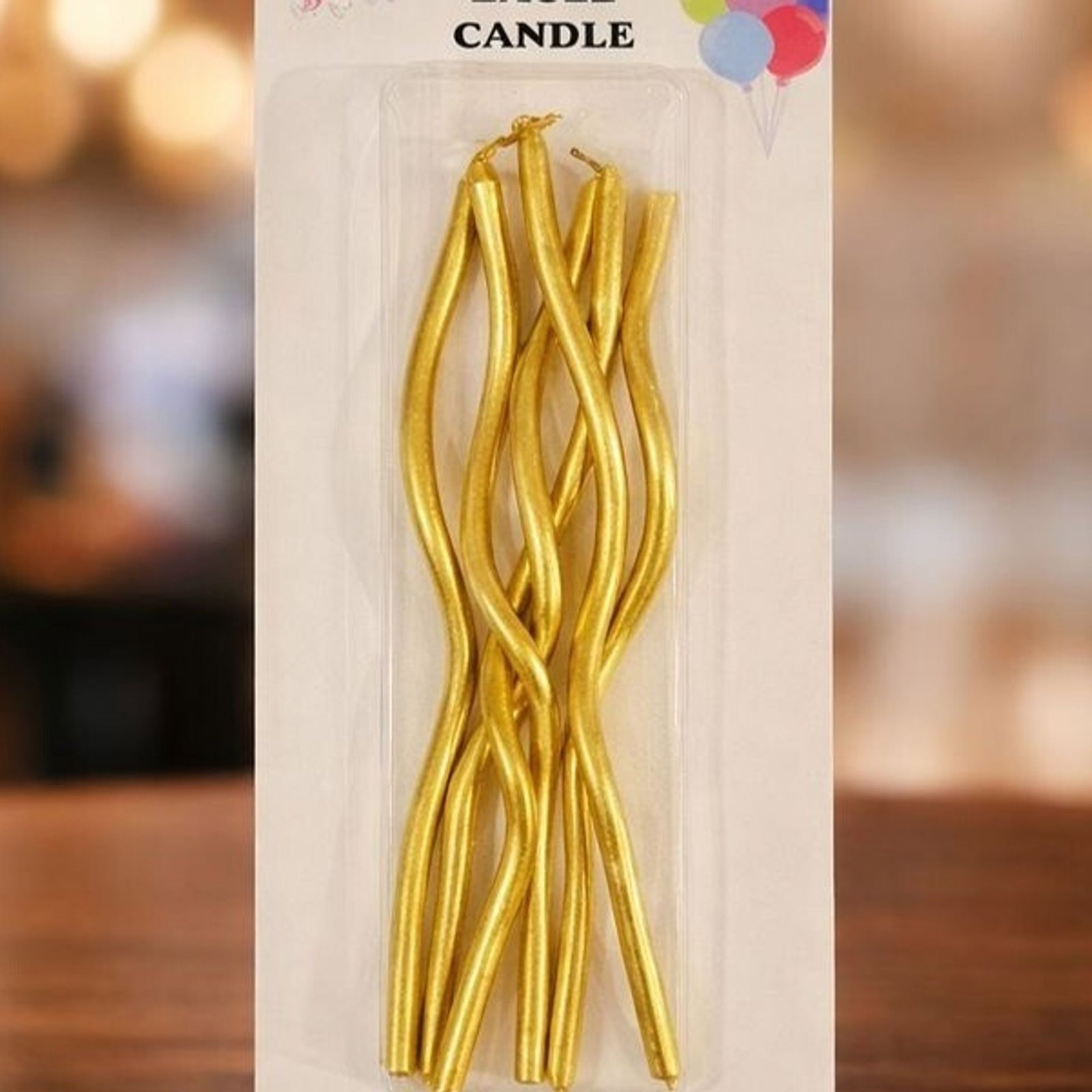 Kıvrımlı Mum (Gold)