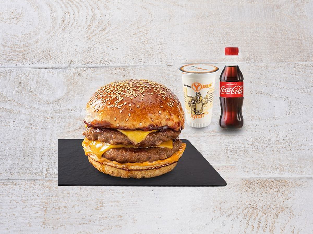 Burger Menü (Çift Köfte)