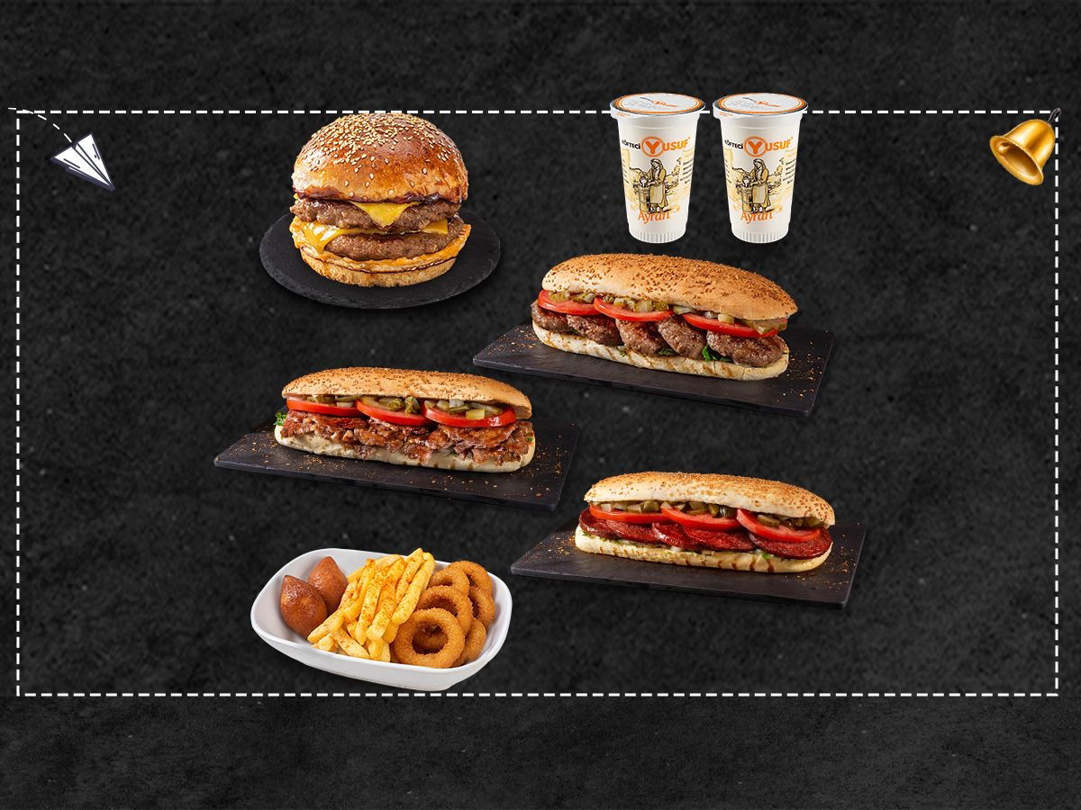 İkili Öğrenci Tam Porsiyon Ekmek Arası Menü