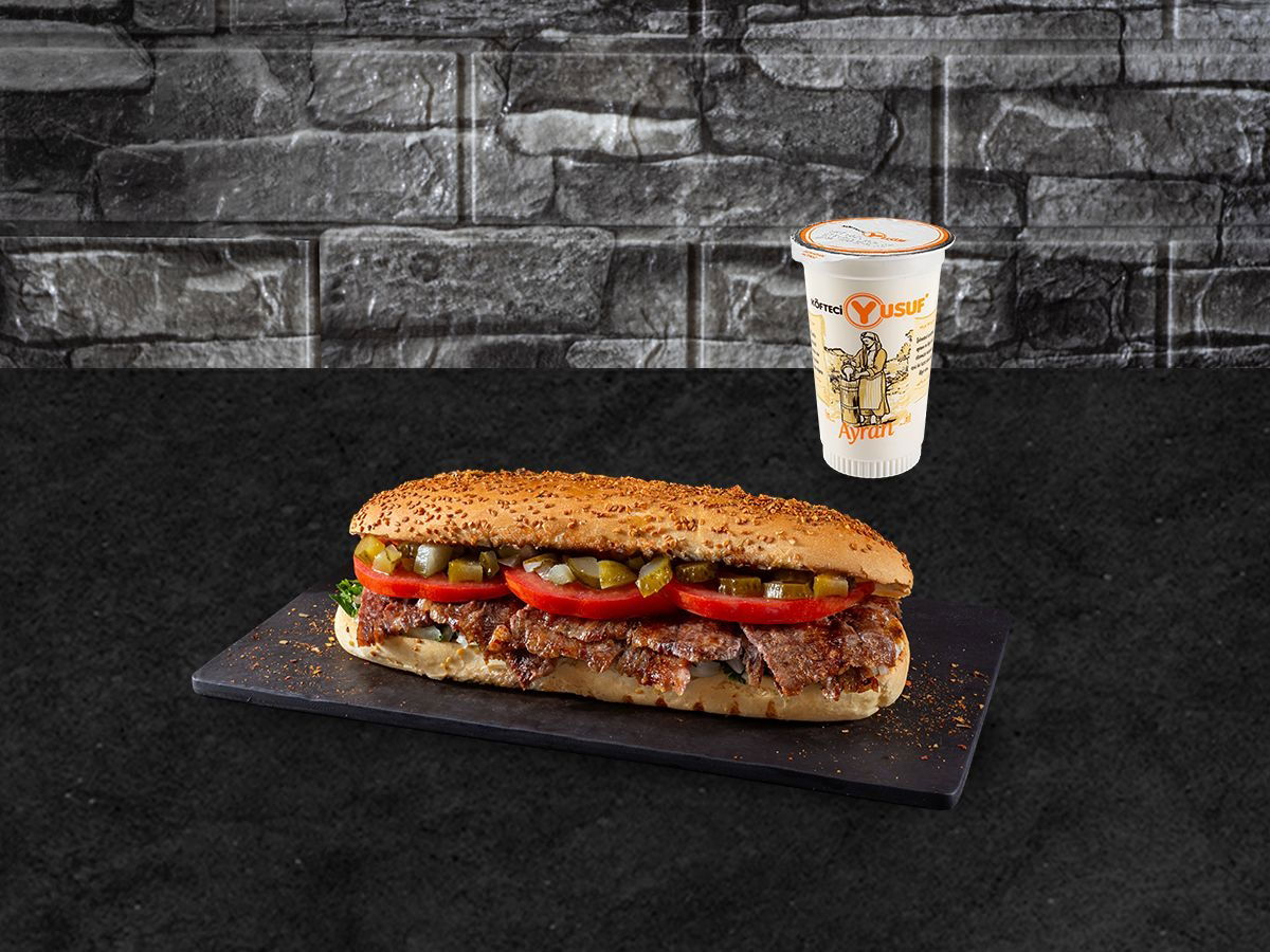 Yarım Porsiyon Ekmek Arası Döner Menü
