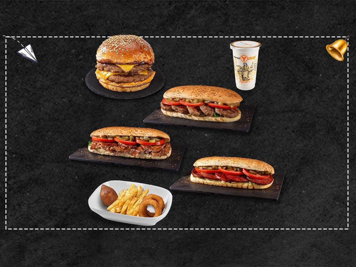 Tekli Öğrenci Tam Porsiyon Ekmek Arası Menü