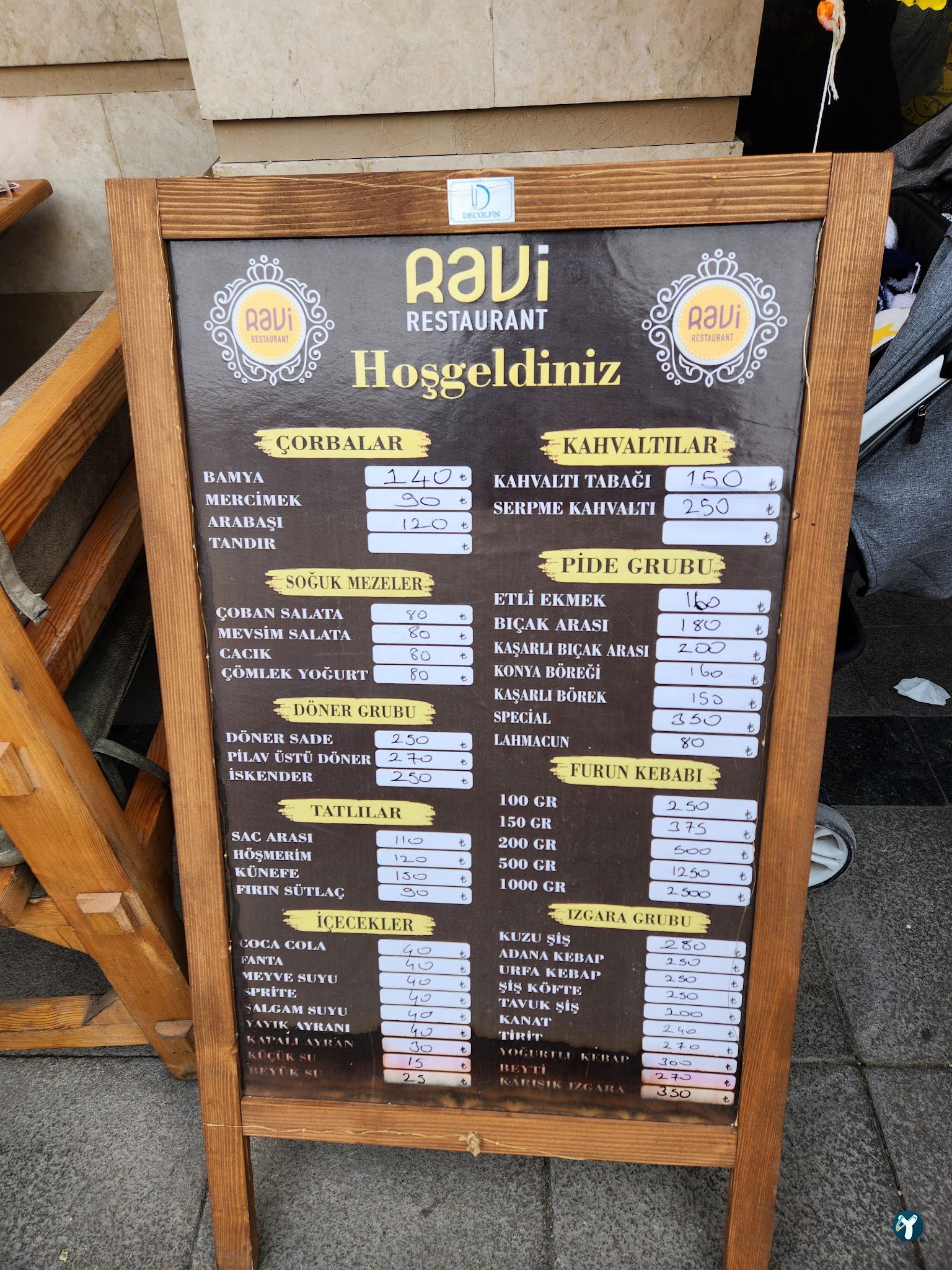 Ravi Restaurant Konya Mutfağı